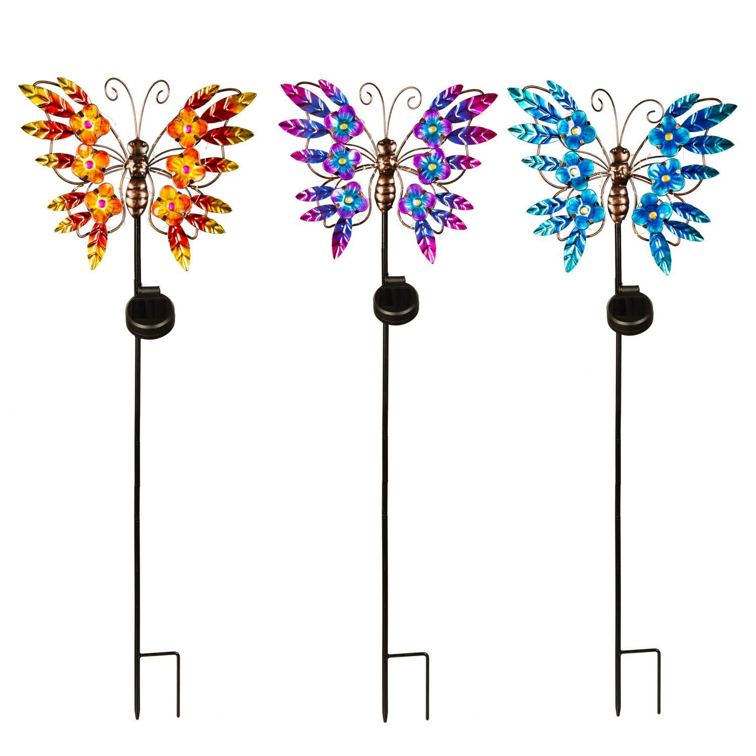 Solar Garden Stake - Whimsy Butterfly
