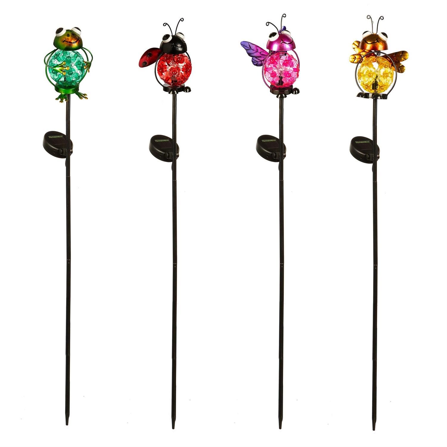 Solar Garden Stake - Happy Critters