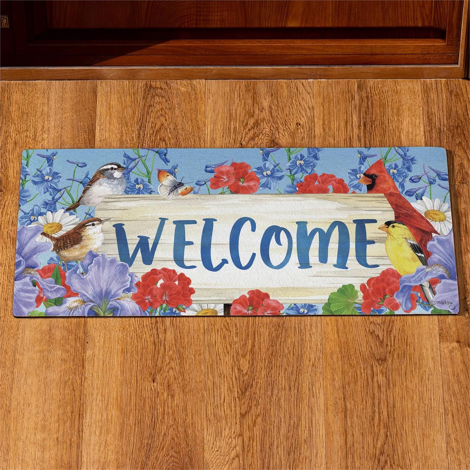 Sassafras Switch Mat - Visiting Bird Friends