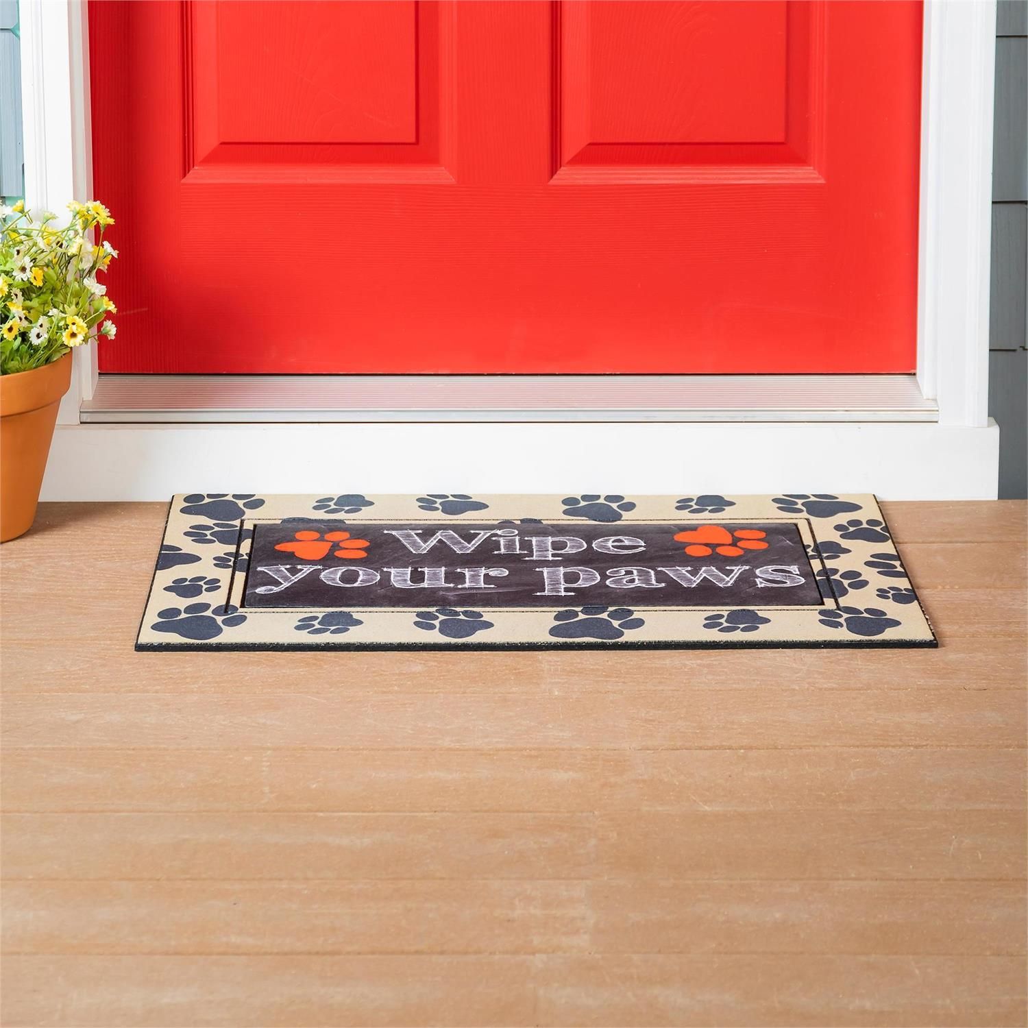 Sassafras Mat Tray - Flocked - Paw Print
