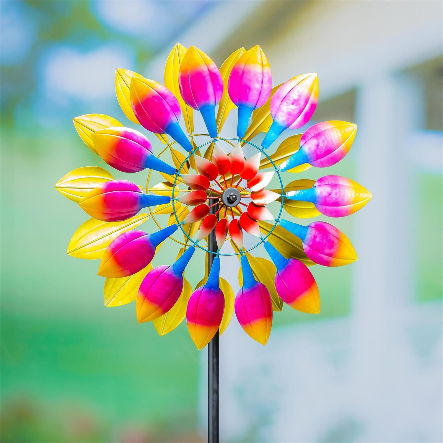 Wind Spinner - Magenta Tulip Petals