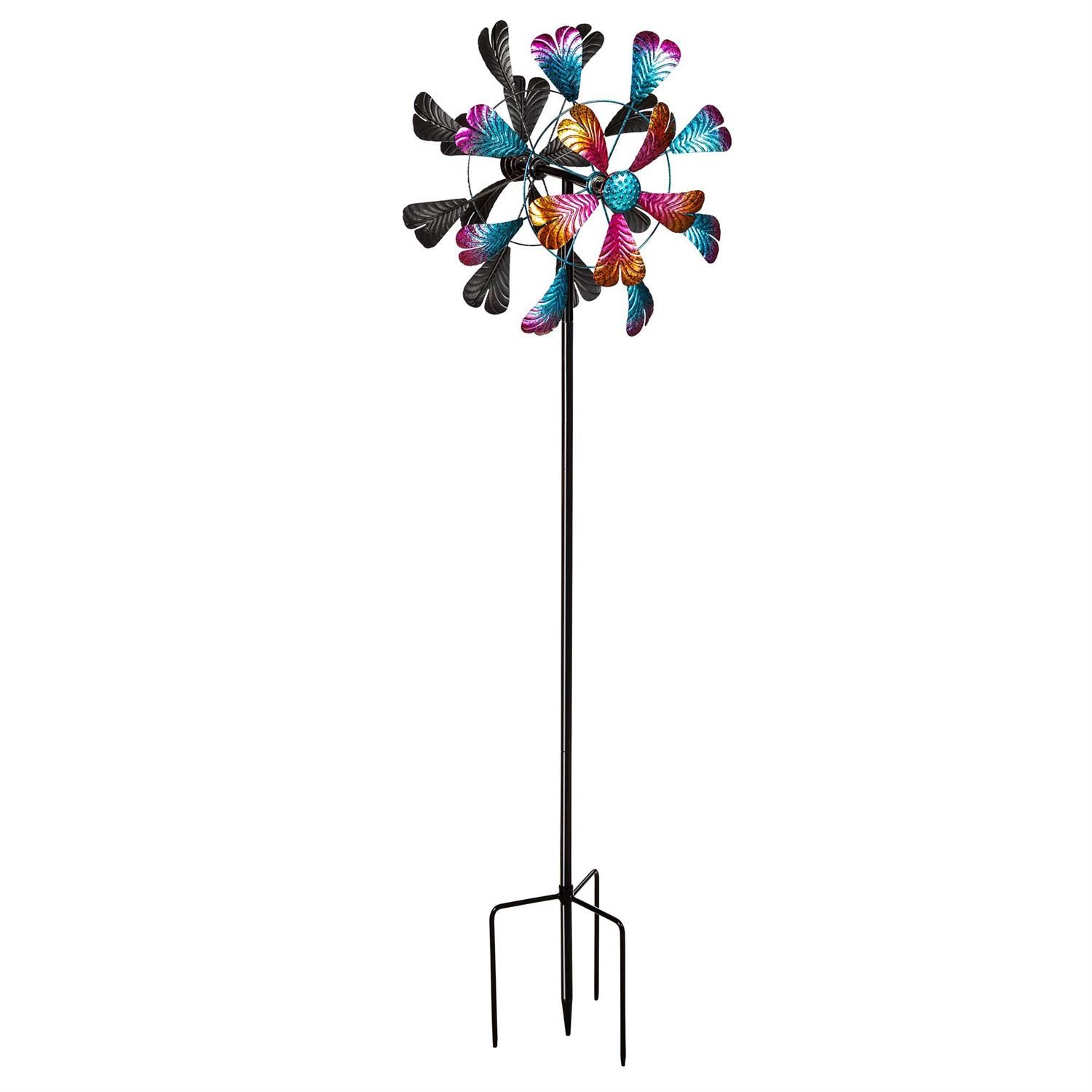 Wind Spinner - 75" - Multi Colored Leaves