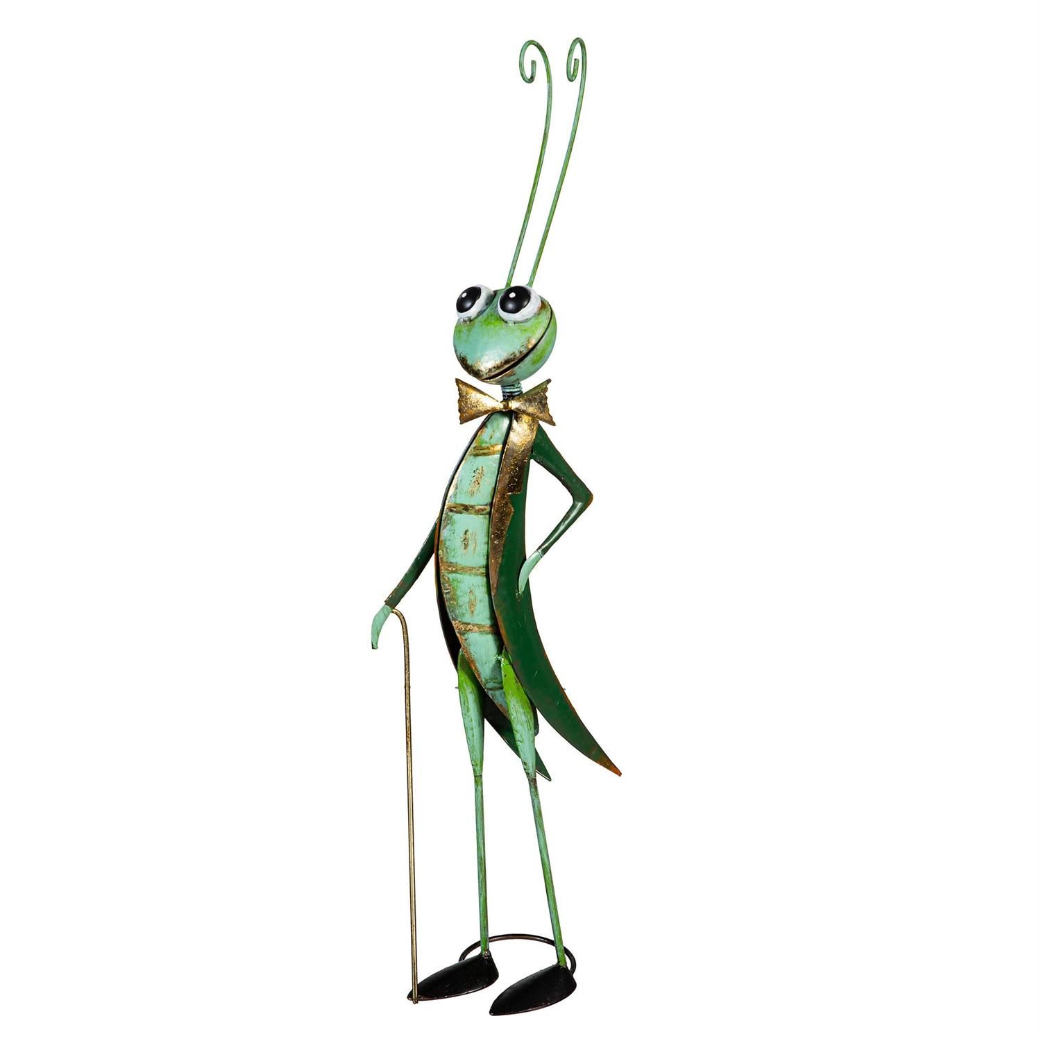 Garden Statue - 27" - Joyful Cricket w/ Cane