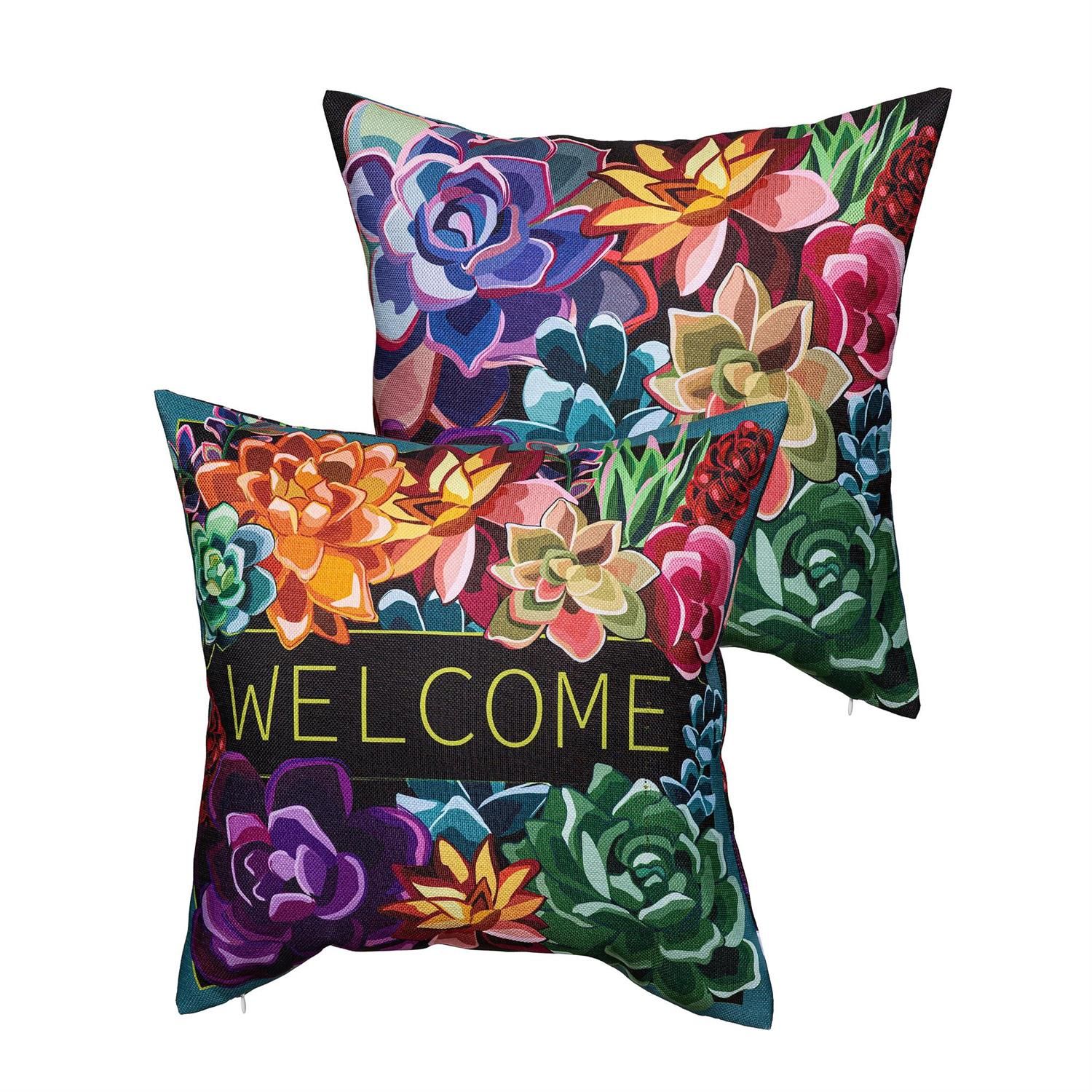 Pillow - 18" - Summer Succulent