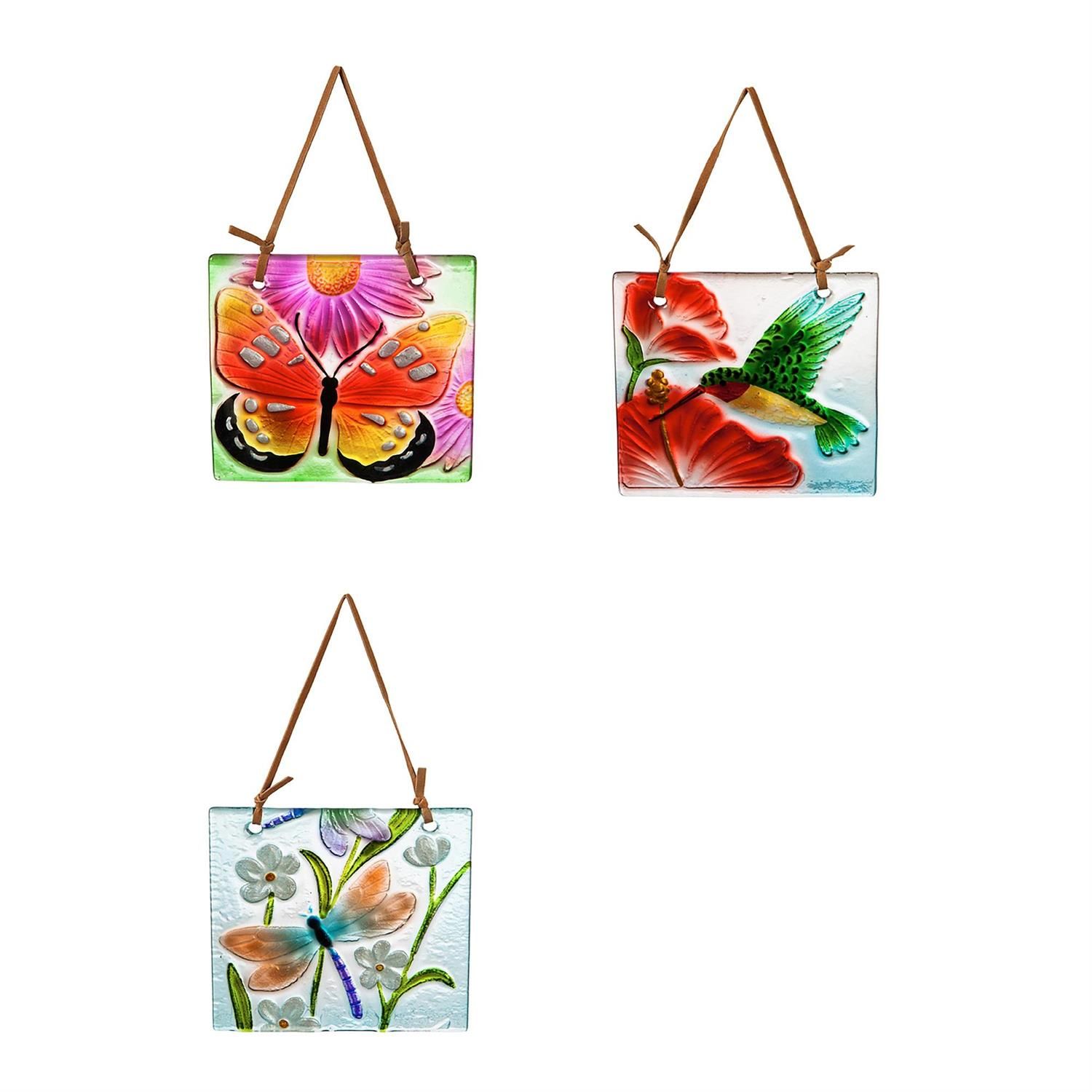 Suncatcher - Hand Painted - Floral Botanicals - 3 Styles - Sold Individually