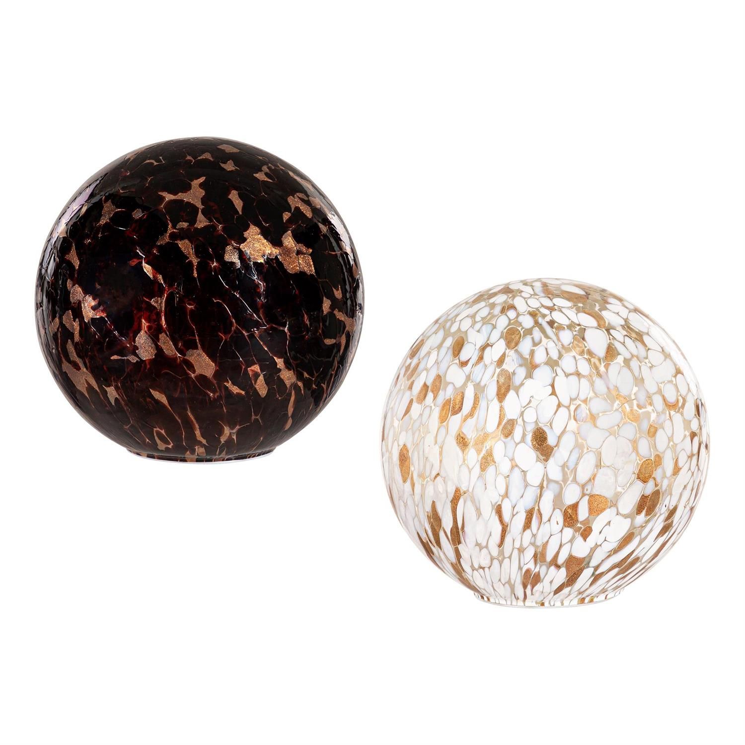 Gazing Ball - 10" - 2 Styles/Cheetah LED - Sold Individually