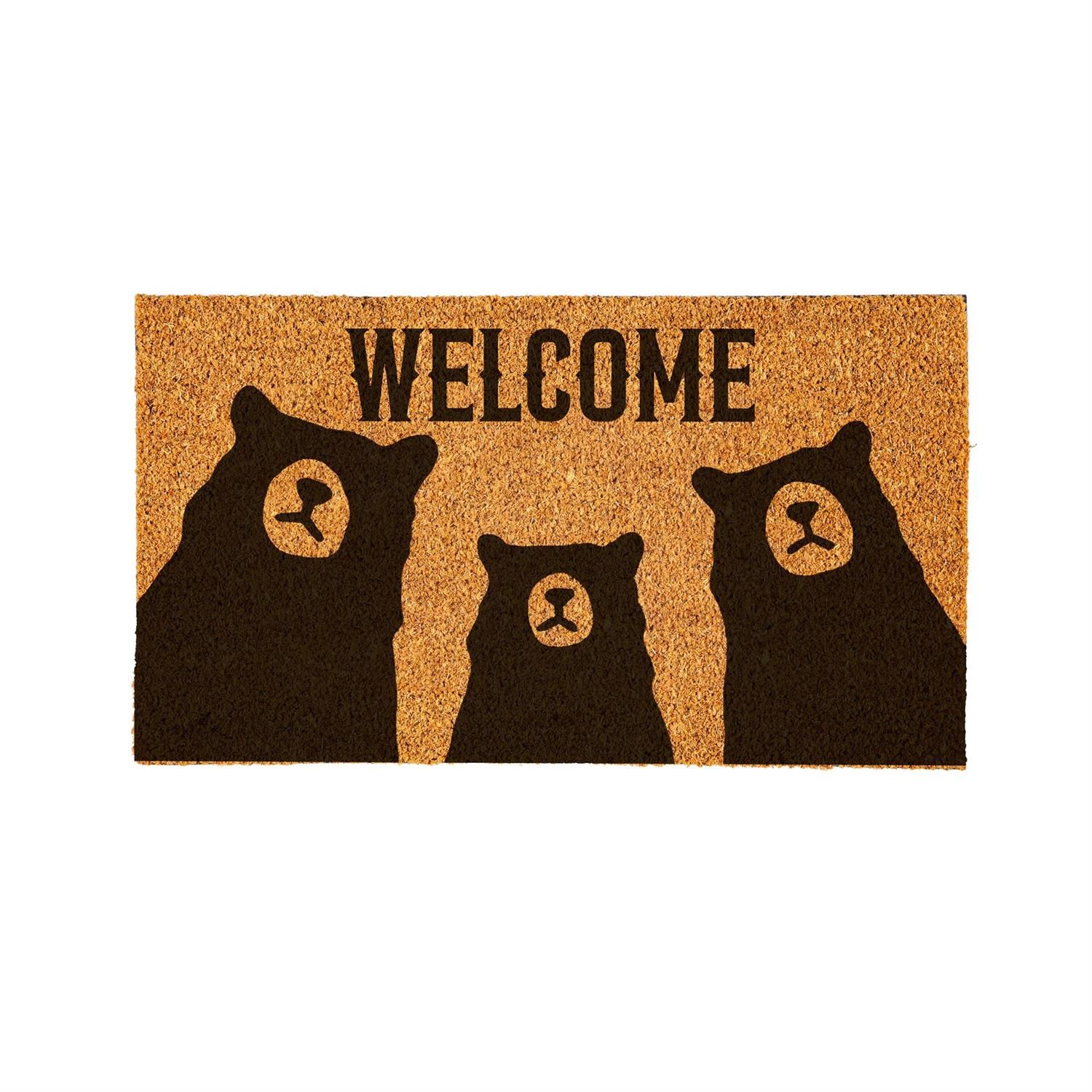Coir Mat - Bear Trio