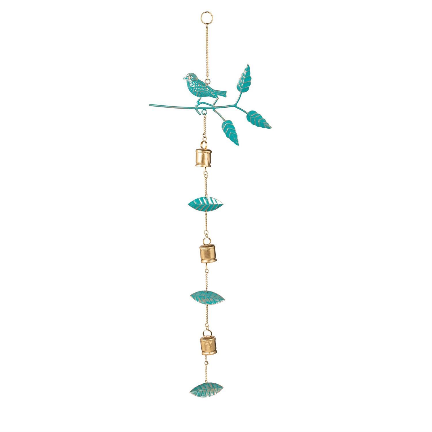 Hanging Decor - What She Shed Outdoor - Metal Bird And Ball 38"
