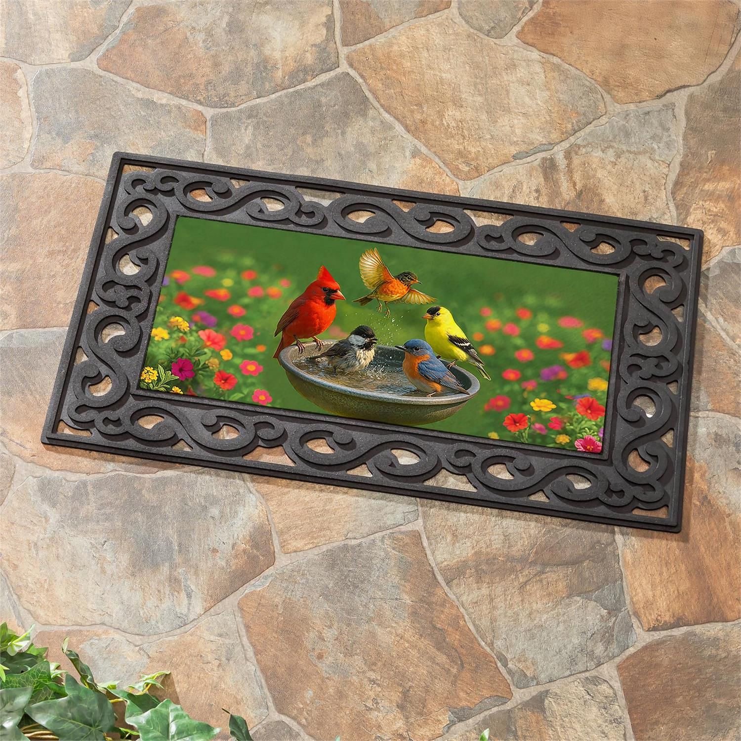 Sassafras Switch Mat - Bathing Birds