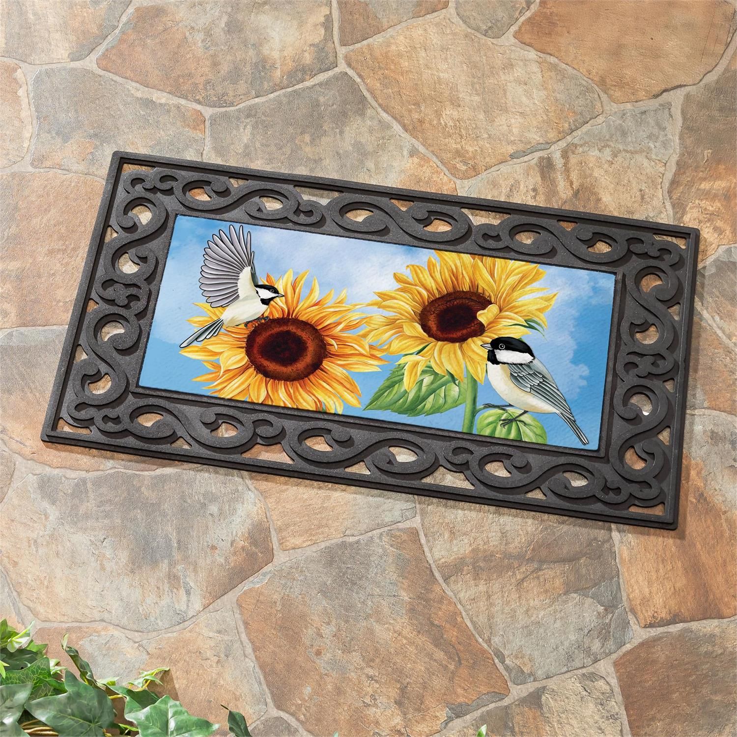 Sassafras Switch Mat - Sunflower Chickadees