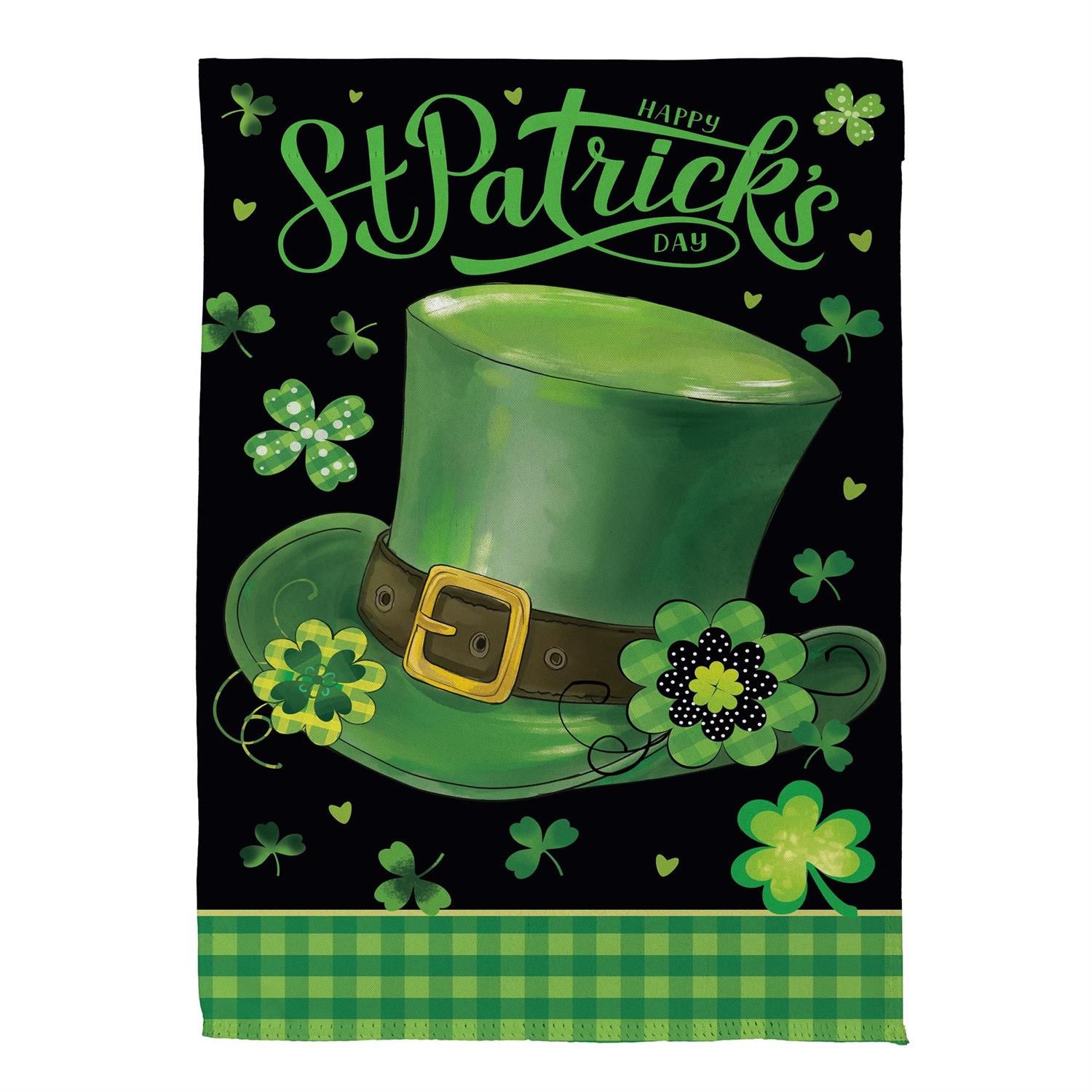 Garden Flag - Suede - St. Patrick's Day Hat
