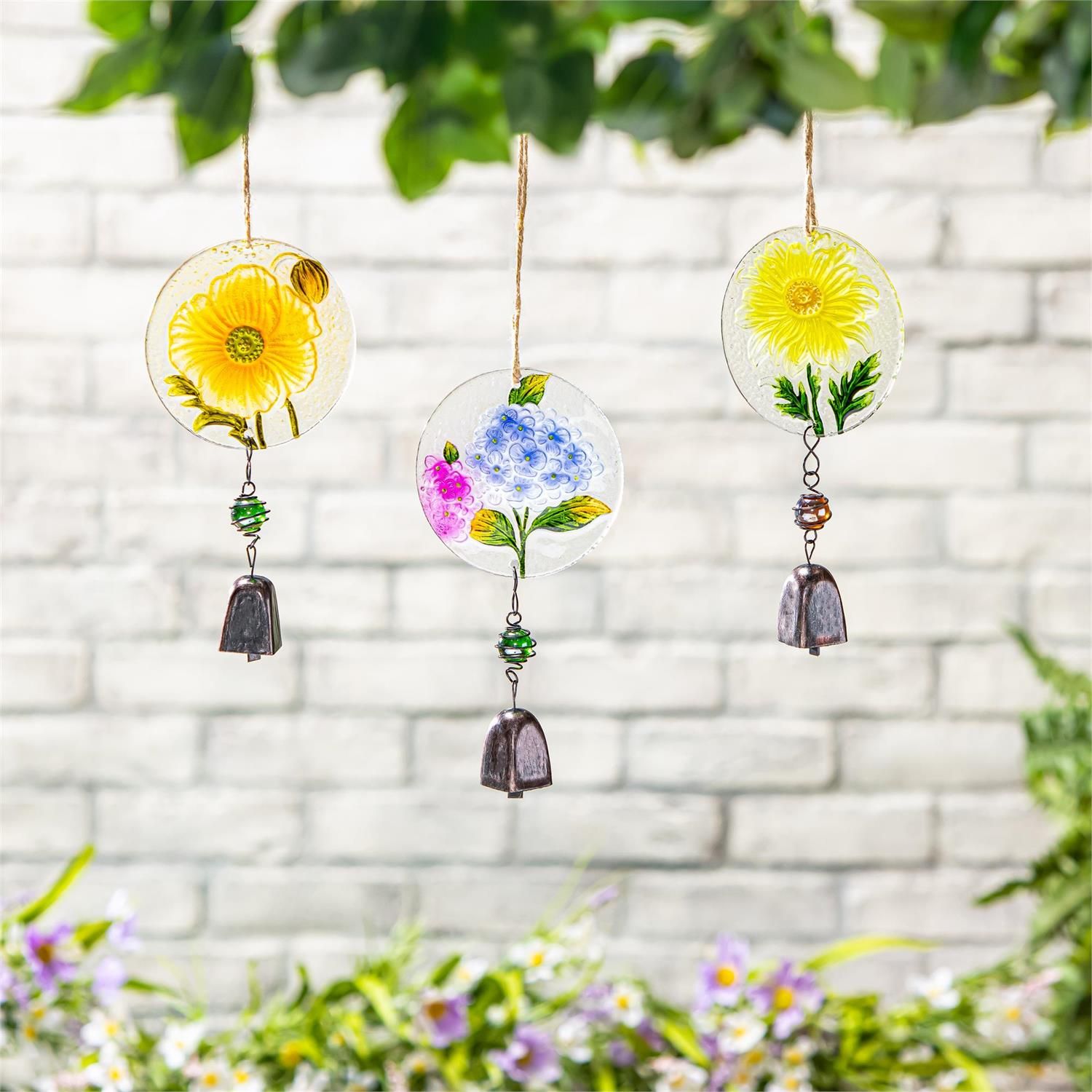 Suncatcher - w/Bell - 3 Styles - Sold Individually