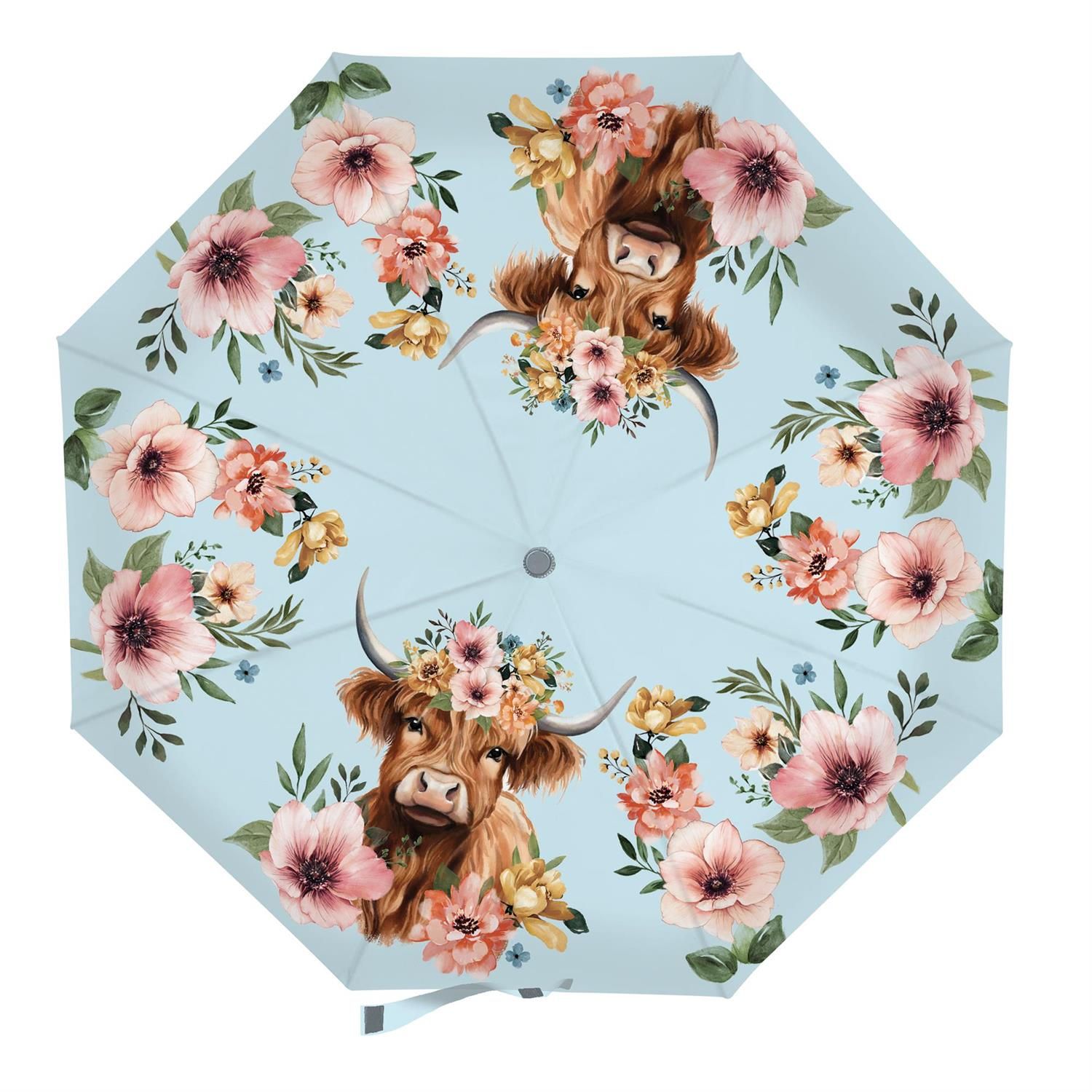 Umbrella - 38" - Farm Highland Cow
