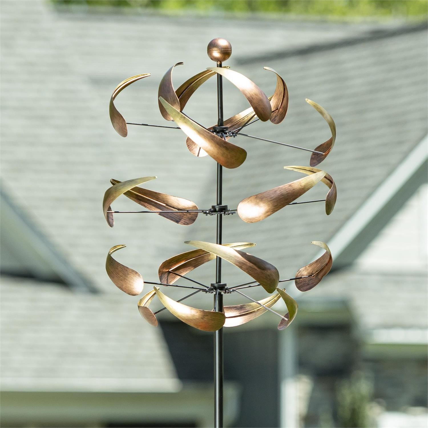 Wind Spinner - 83" - Ombre Copper Swirl