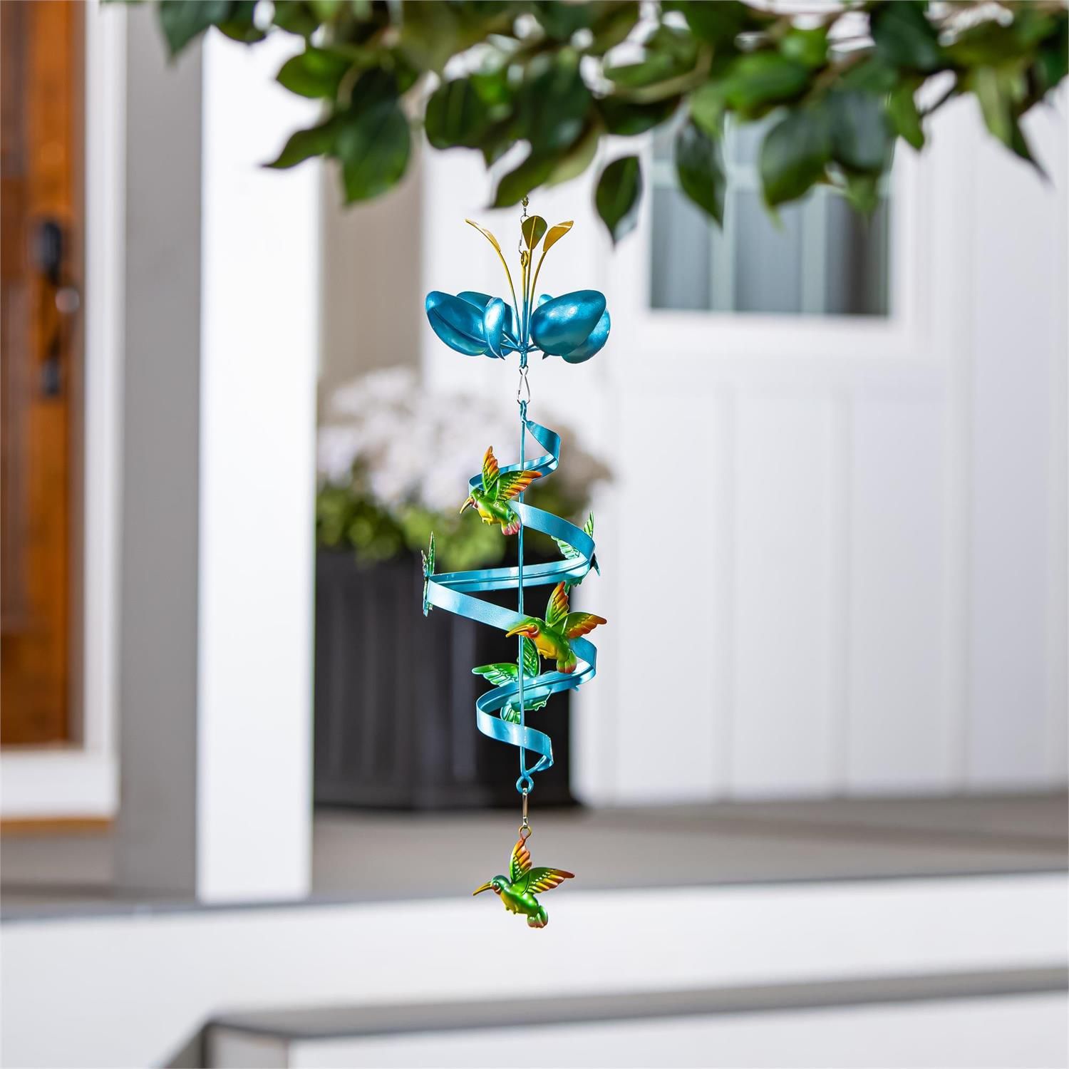 Wind Spinner - Hummingbird - 24" - Blue