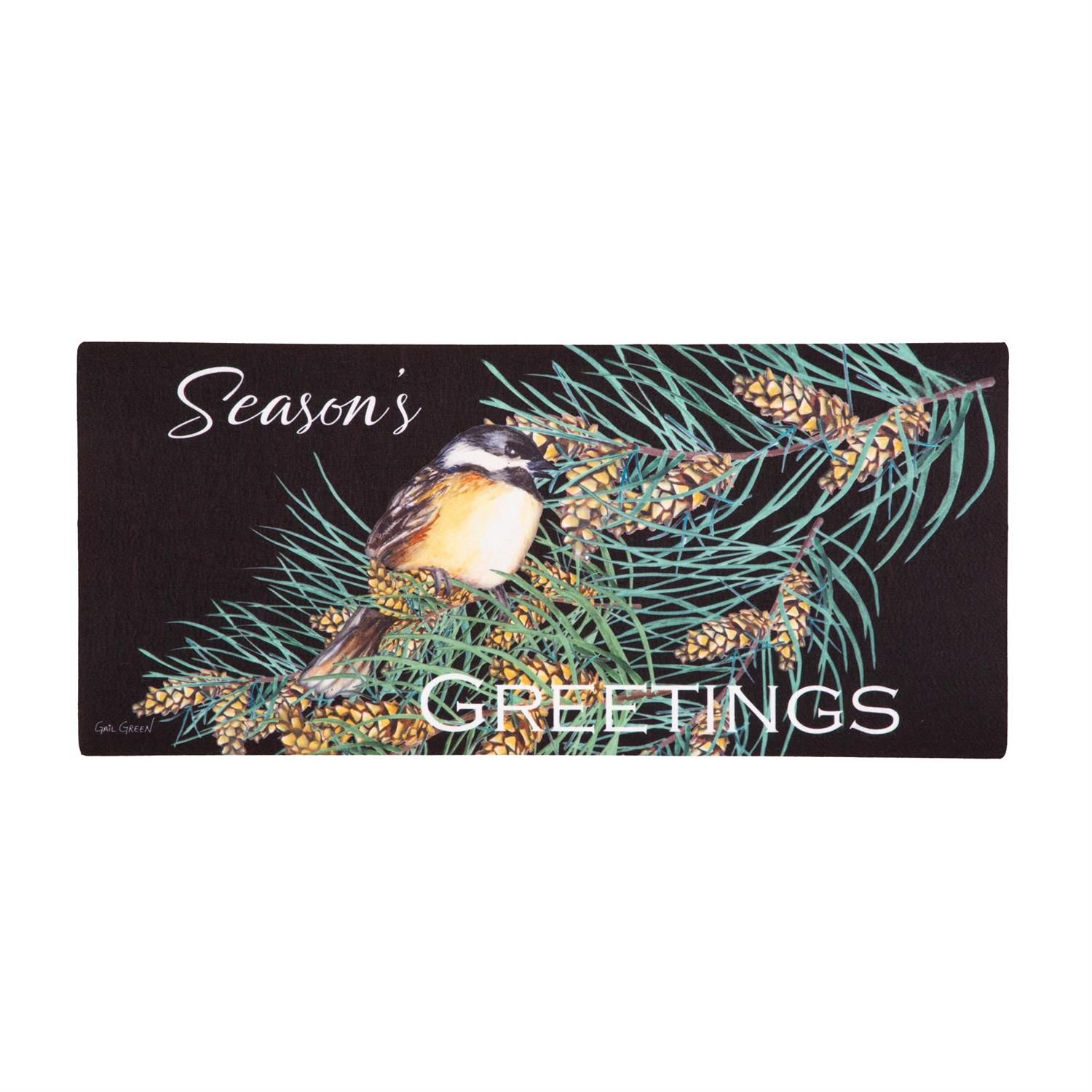Sassafras Switch Mat - Season's Greeting Bird