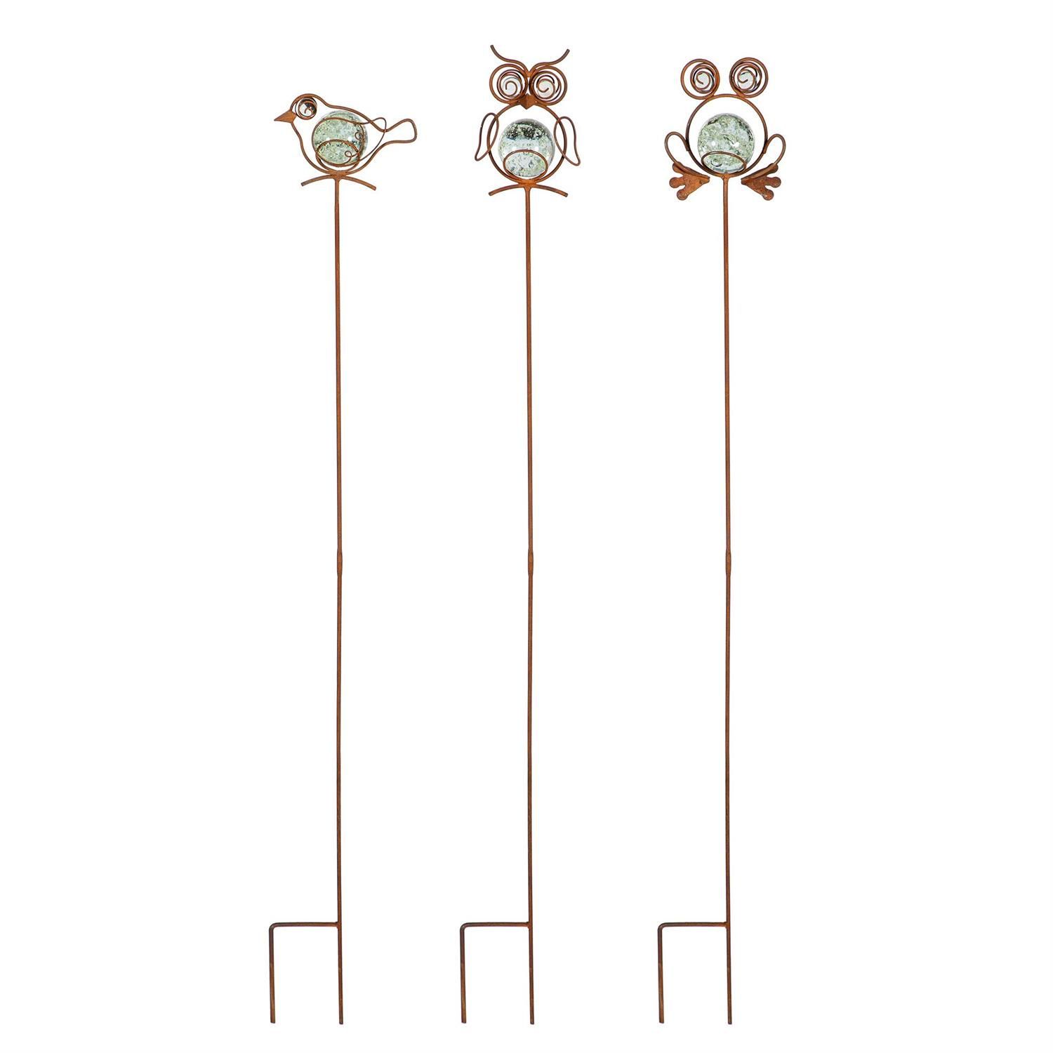 Garden Stake - Glow In Dark - Garden Critters - 3 Styles - Sold Individually