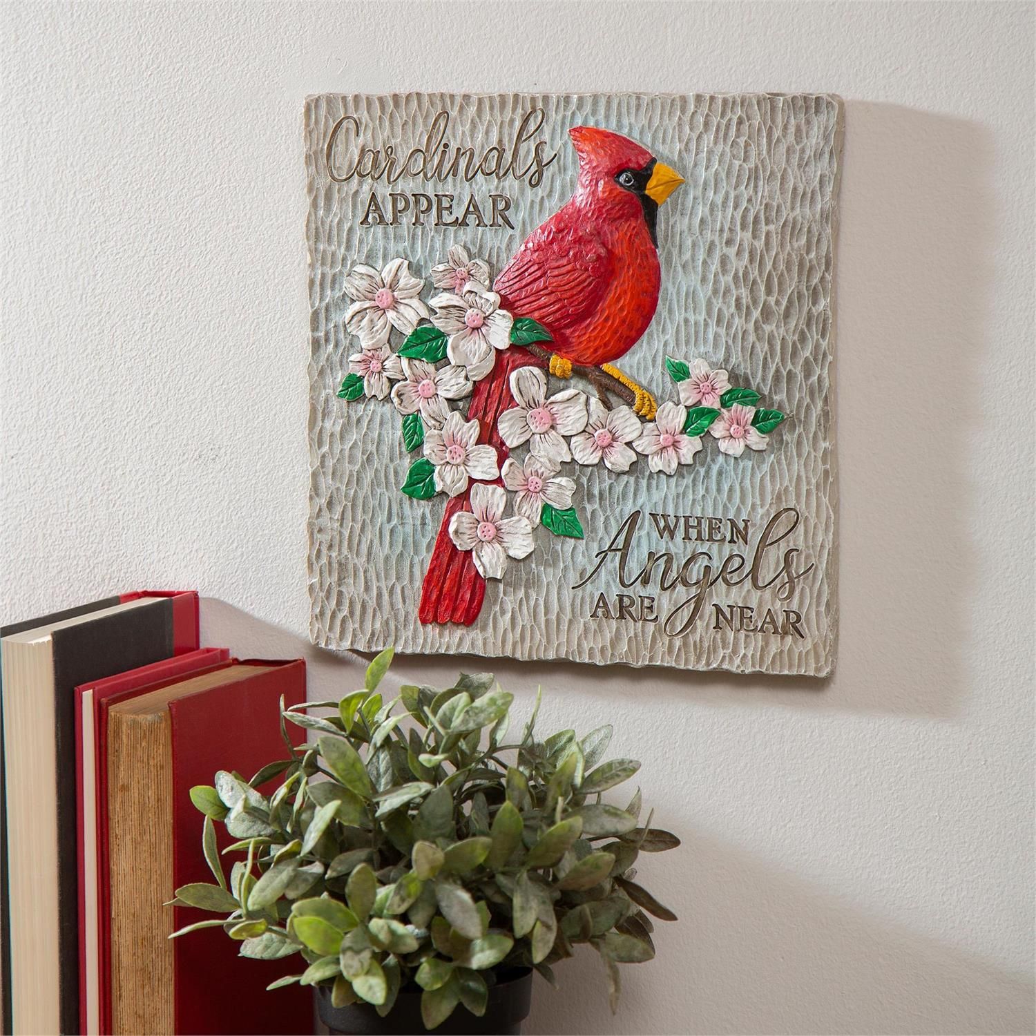 Garden Stone - Cardinals Appear