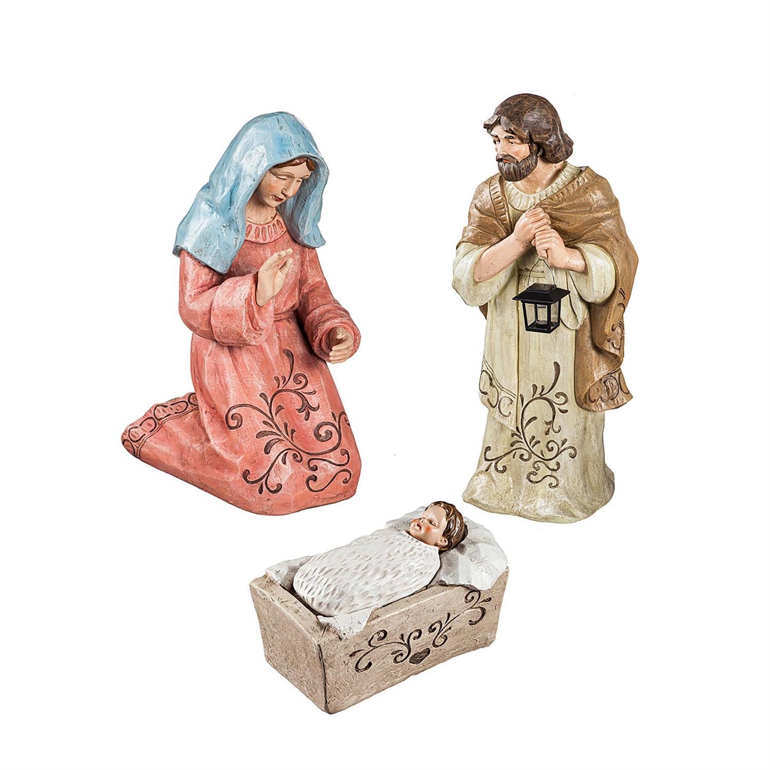 Garden Statue - Nativity - Set Of 3