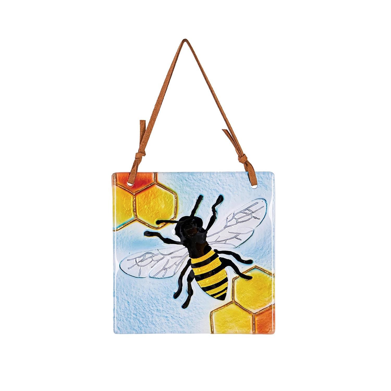 Suncatcher - Embossed Glass Garden Pollinator - 3 Styles - Sold Individually