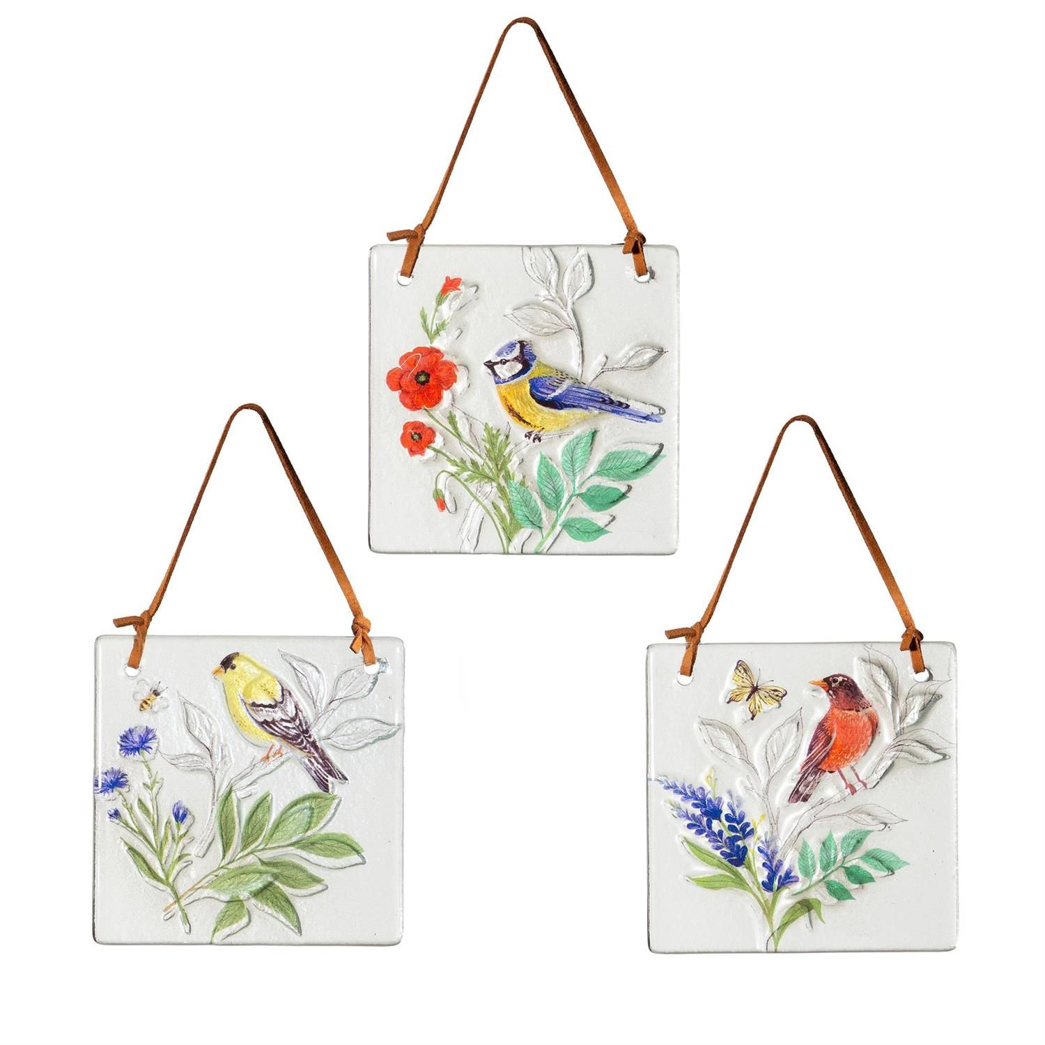 Suncatcher - Embossed Spring Birds