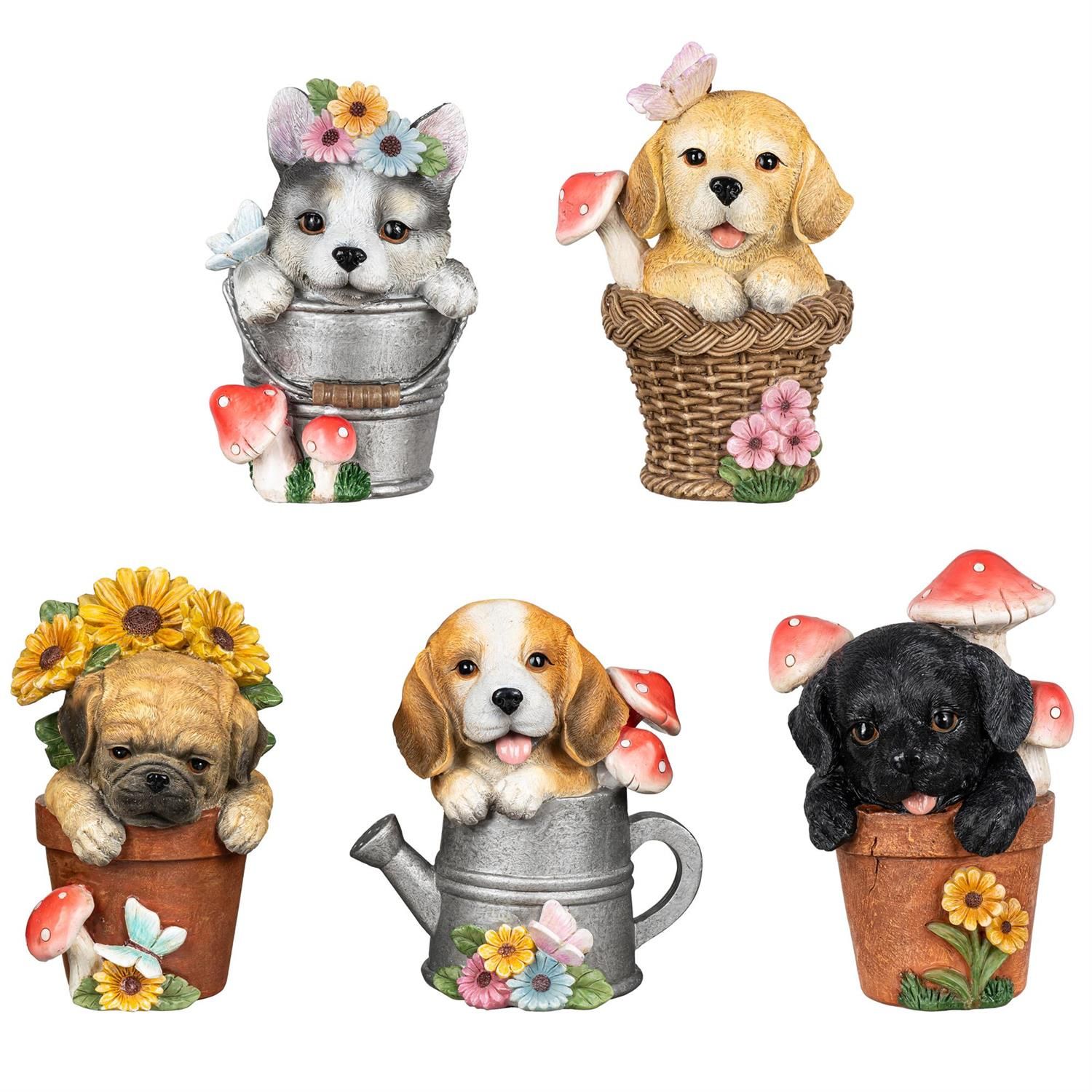 Table Decor - Garden Dog - 5 Styles - Sold Individually