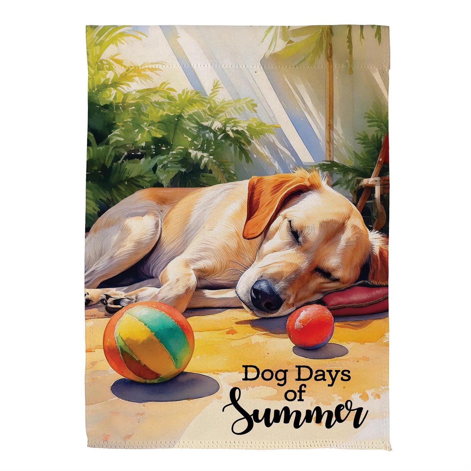Garden Flag - Suede - Dog Days Of Summer