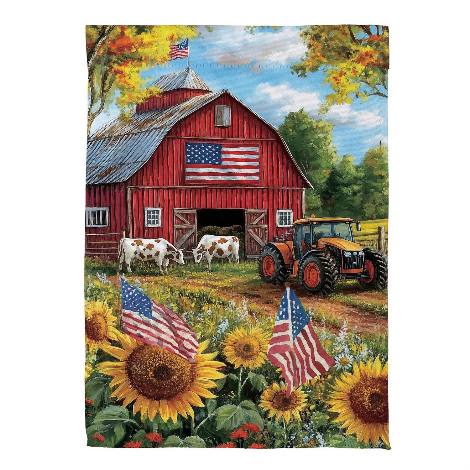 Garden Flag - Suede - Patriotic Land