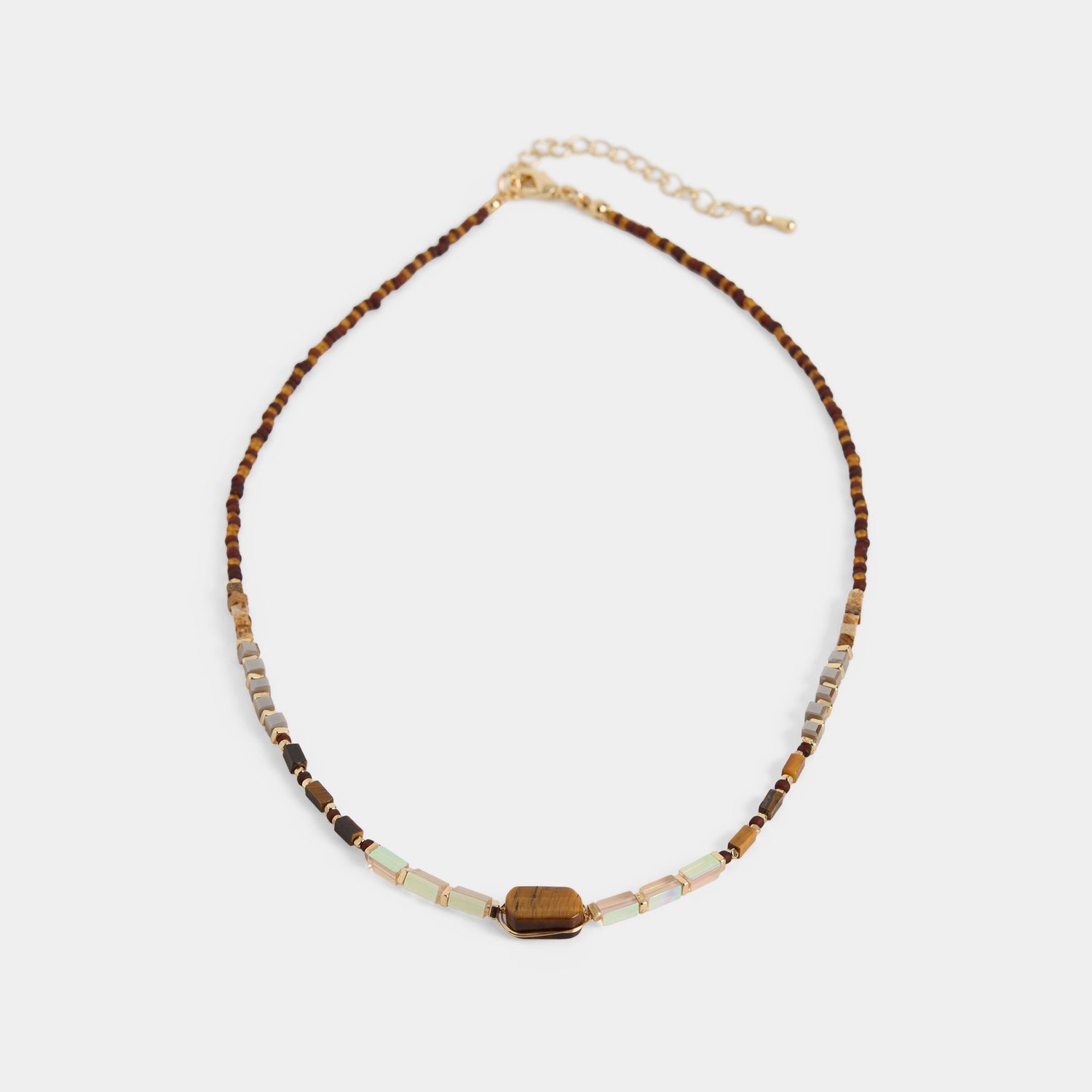 Clara Necklace, Color: Brown