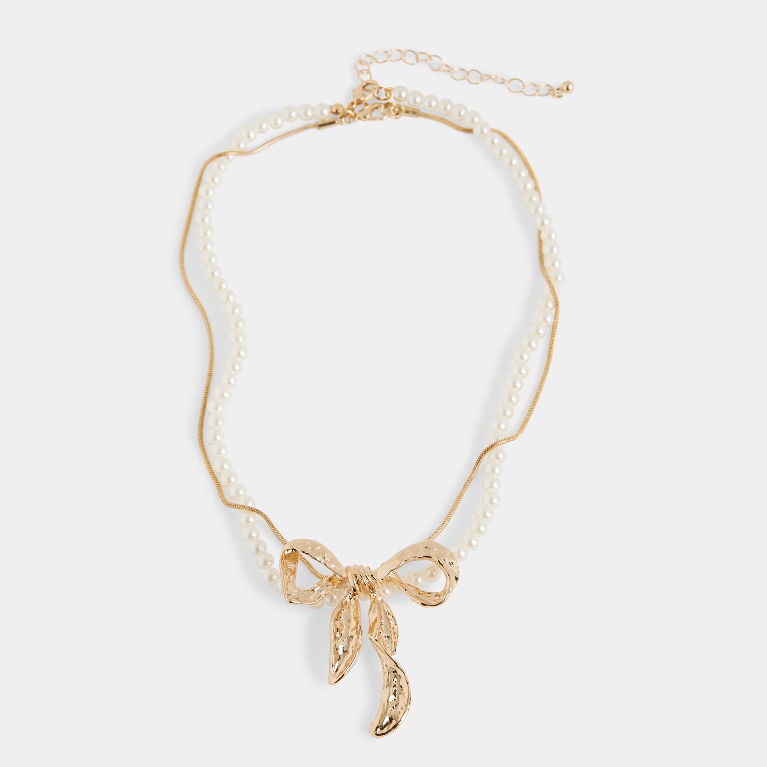 Pilar Necklace, Color: Gold