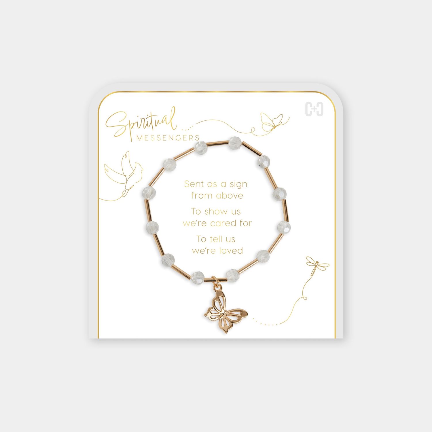 Spiritual Messengers, Style: Gold Butterfly