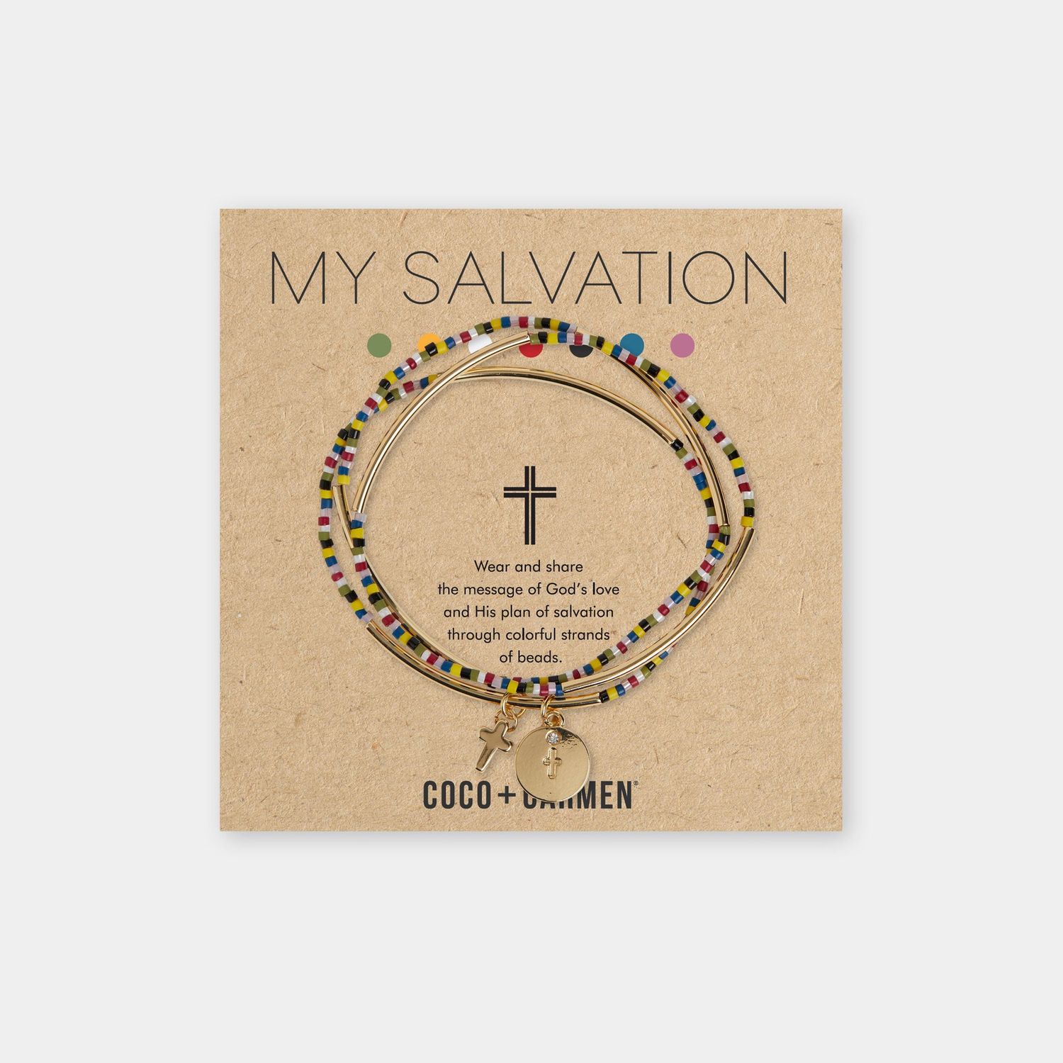 My Salvation Charm Bracelet, Color: Gold