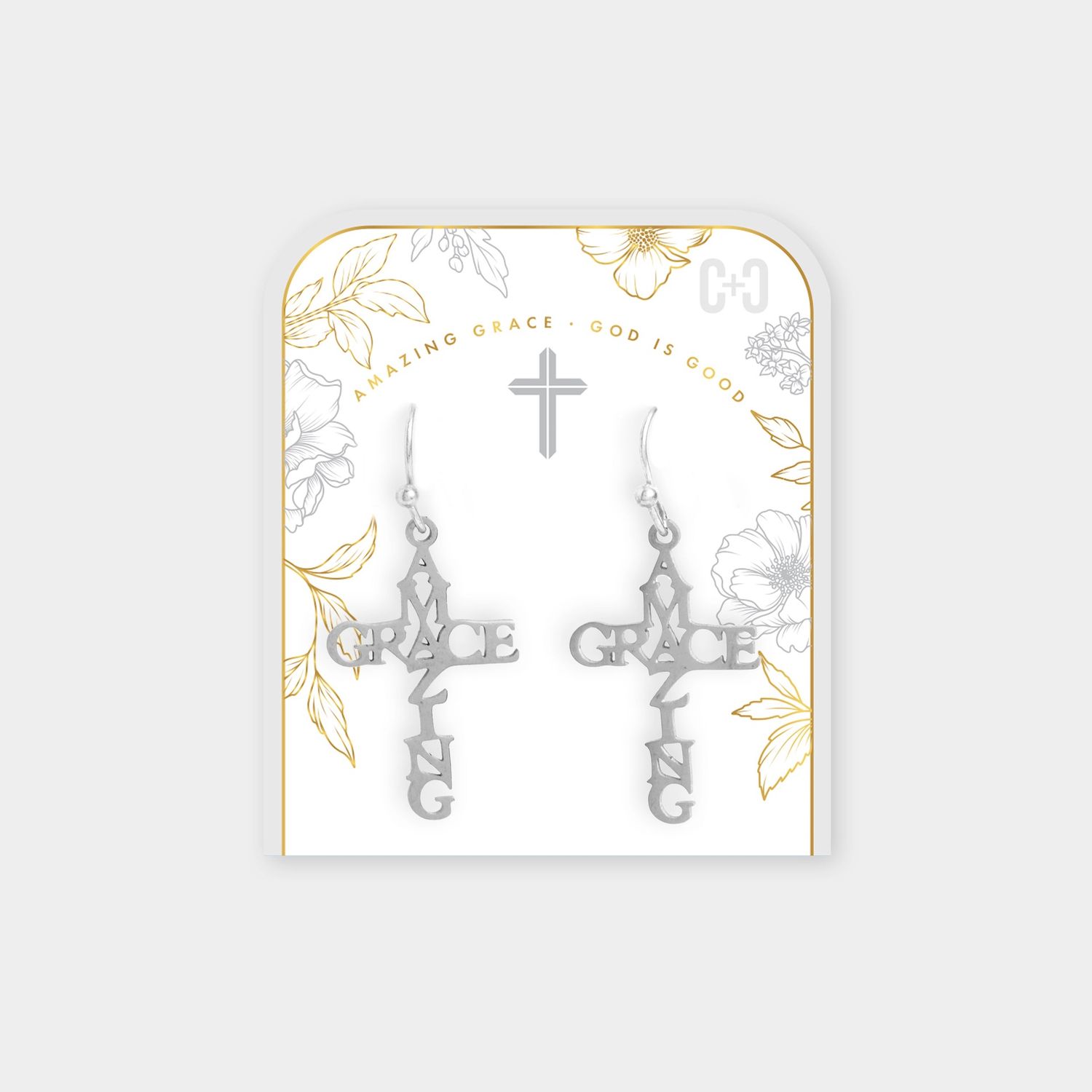 Amazing Grace Earrings - Silver