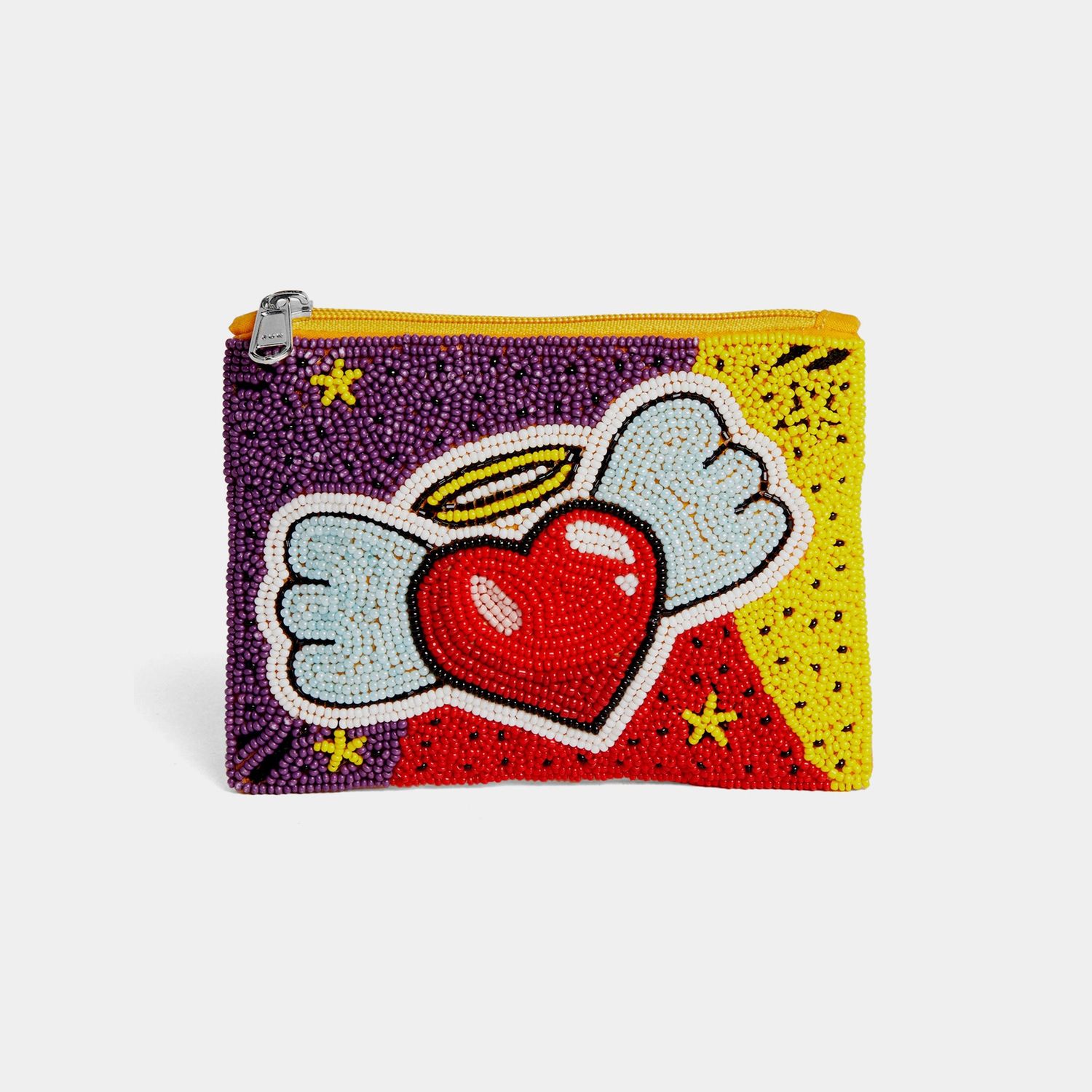 Brielle Beaded Coin Purse - Heart