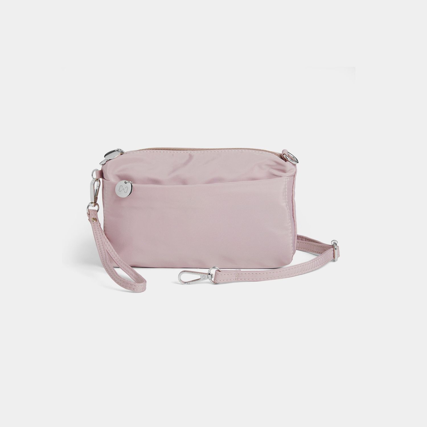 The Little Stash Bag + Crossbody - Dusty Pink