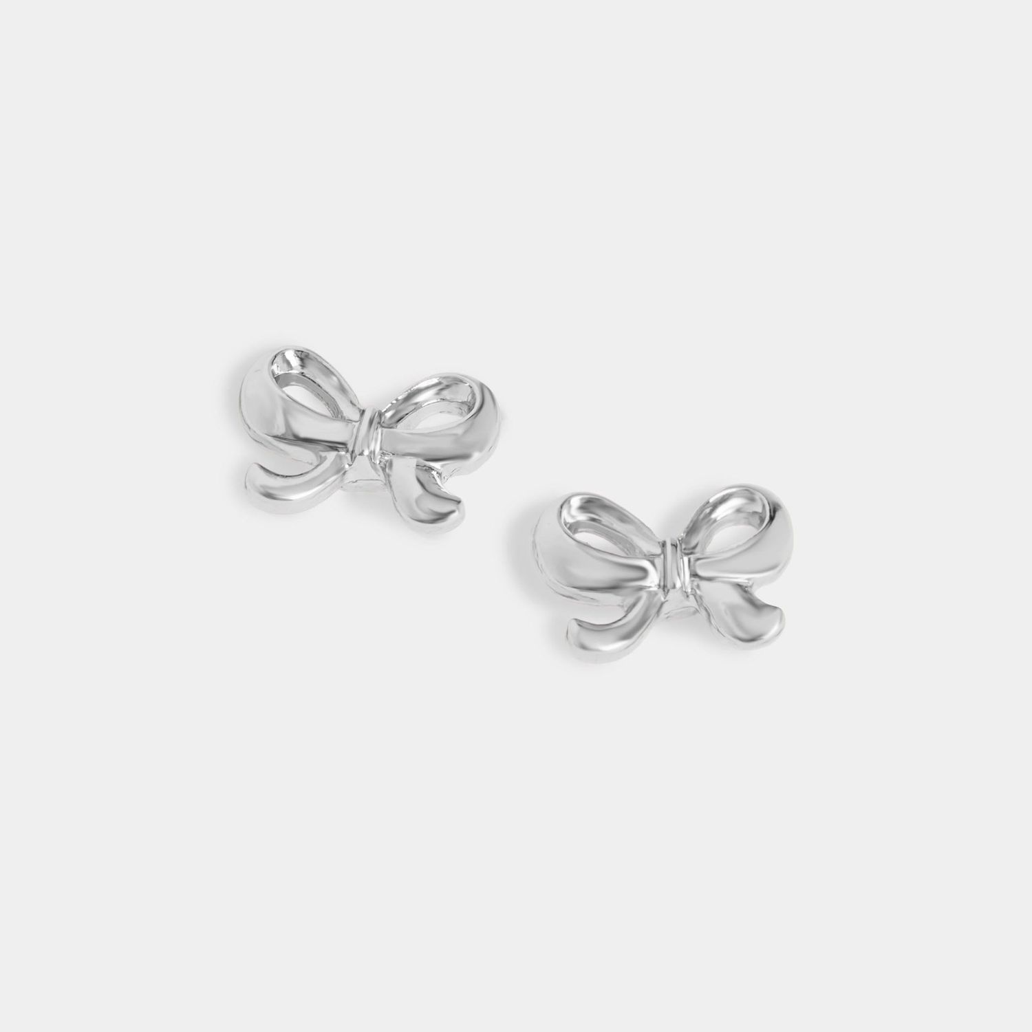 Whispers - Bow Studs - Silver