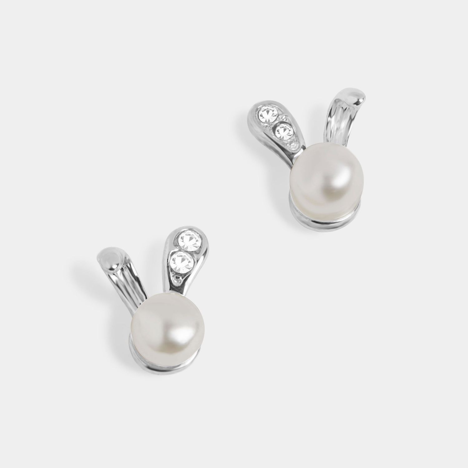 Whispers - Pearl Bunny Stud Earrings