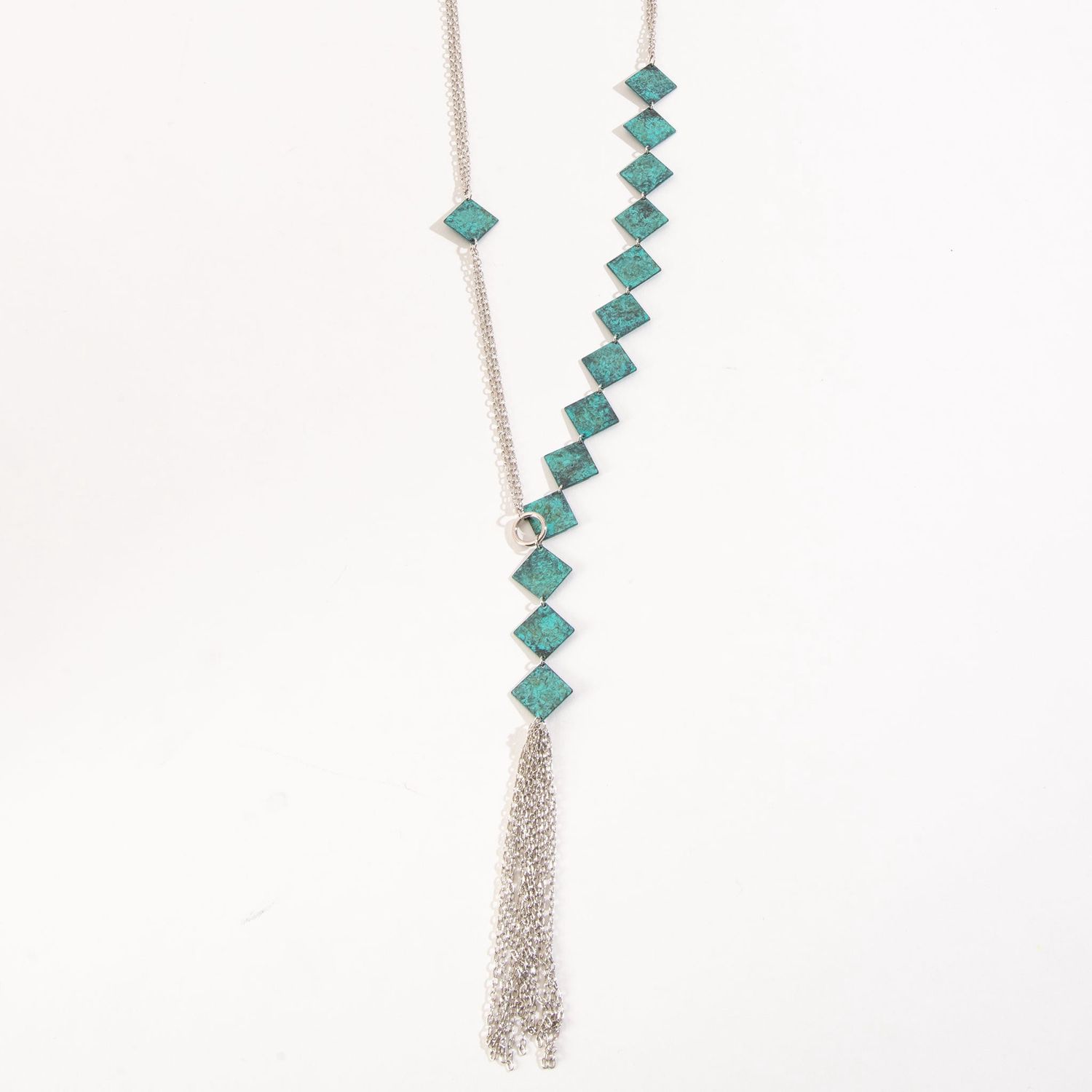 Amara Patina Square - Necklace Patina