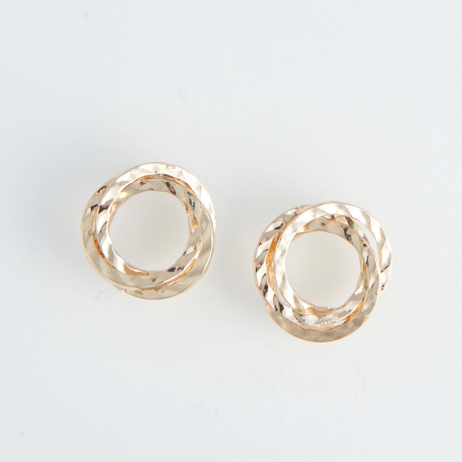 Ear Sense - Circle Knot Earrings - Gold