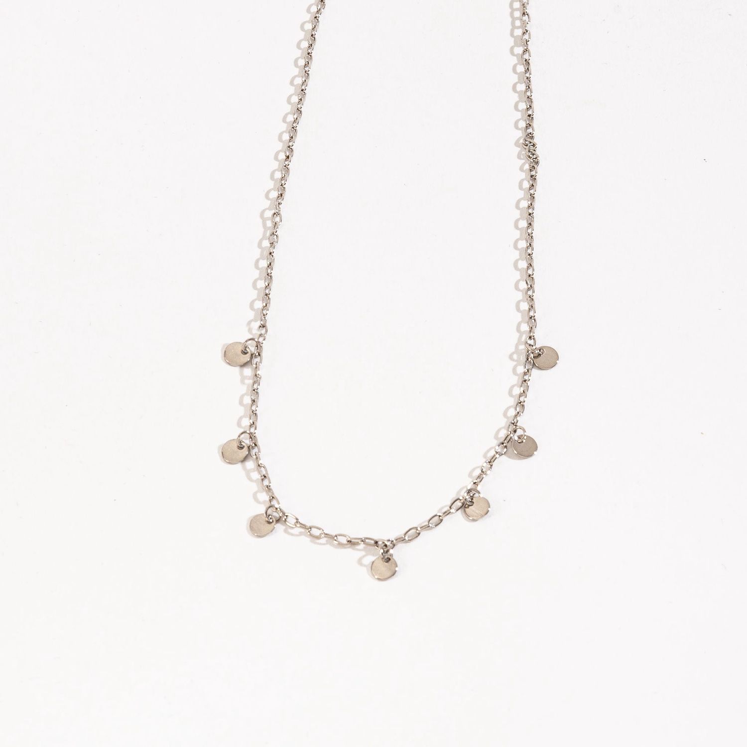 Layer Me - 3Mm Disk Chain 16" - Silver