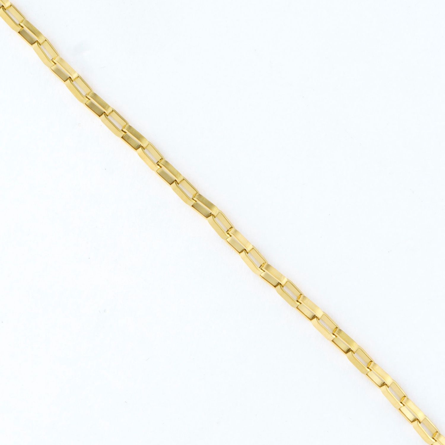 Narelle - Box Chain Necklace Gold L: 18" - 18K Gold Plating