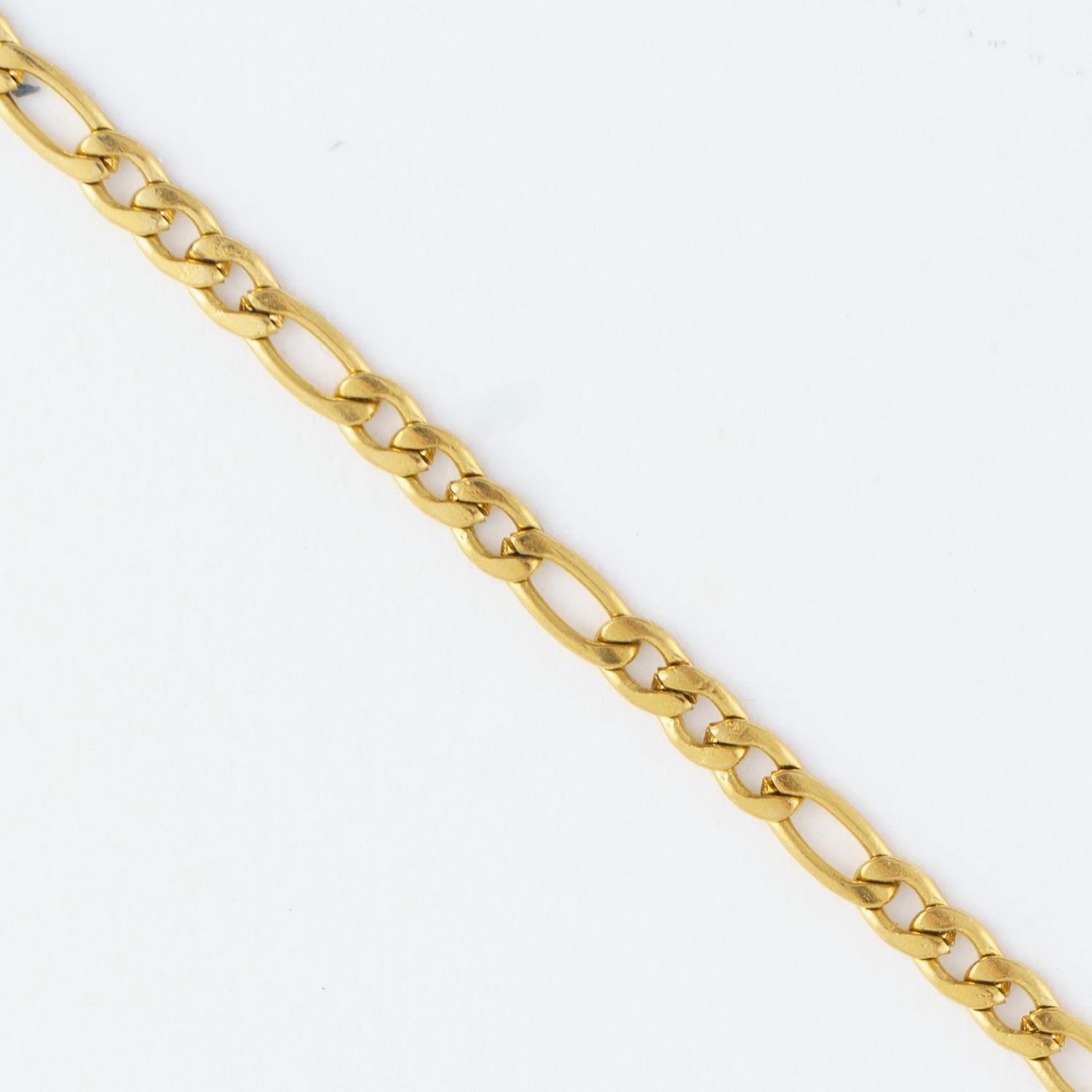 Narelle - Figaro Chain Necklace Gold L: 3" - 18K Gold Plating