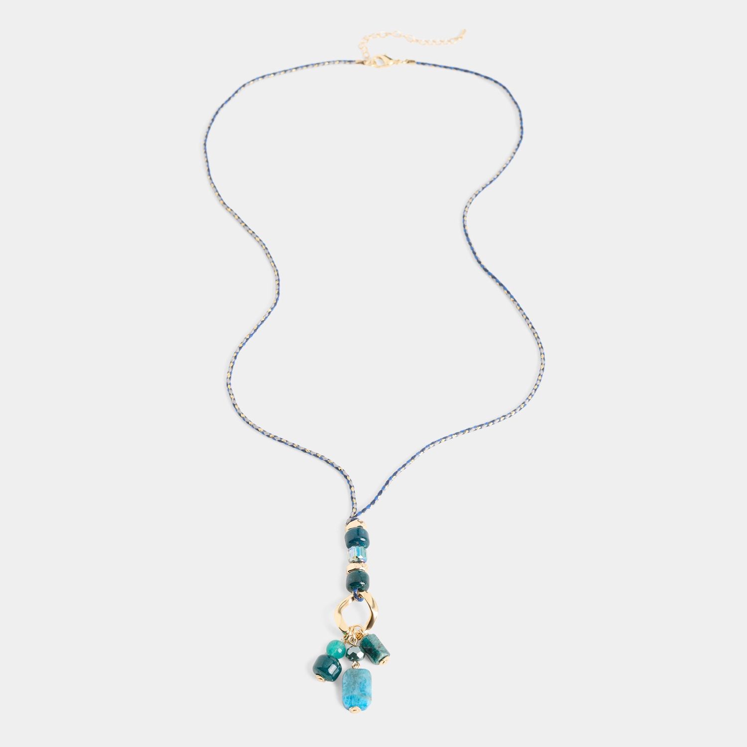 Simone Long Necklace - Blue
