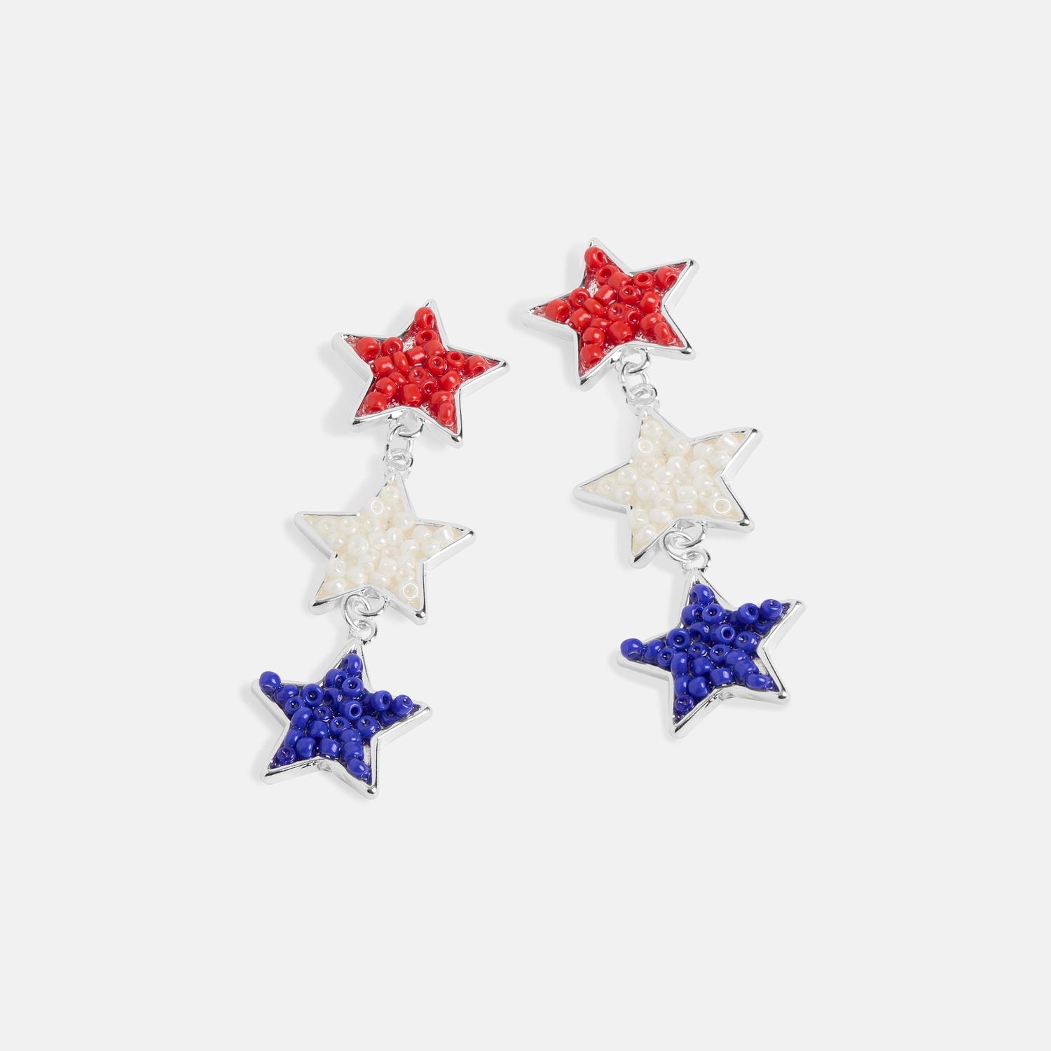 Star Earrings - Red/White/Blue