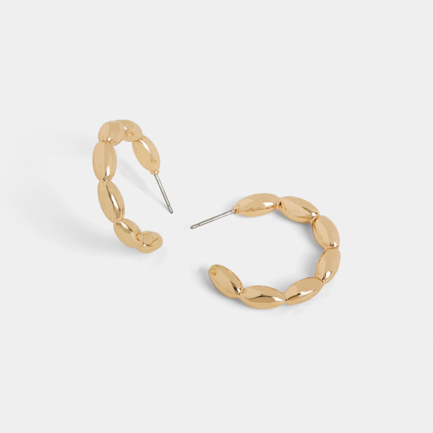 Whispers - Bubble Hoop Earrings - Gold