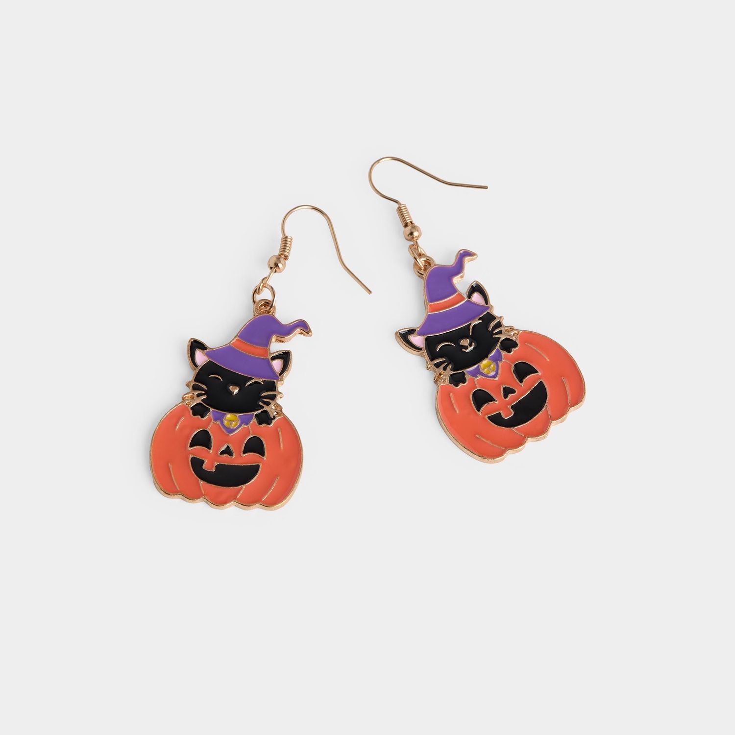 Whispers - Cat-O-Lantern Earrings - Multi