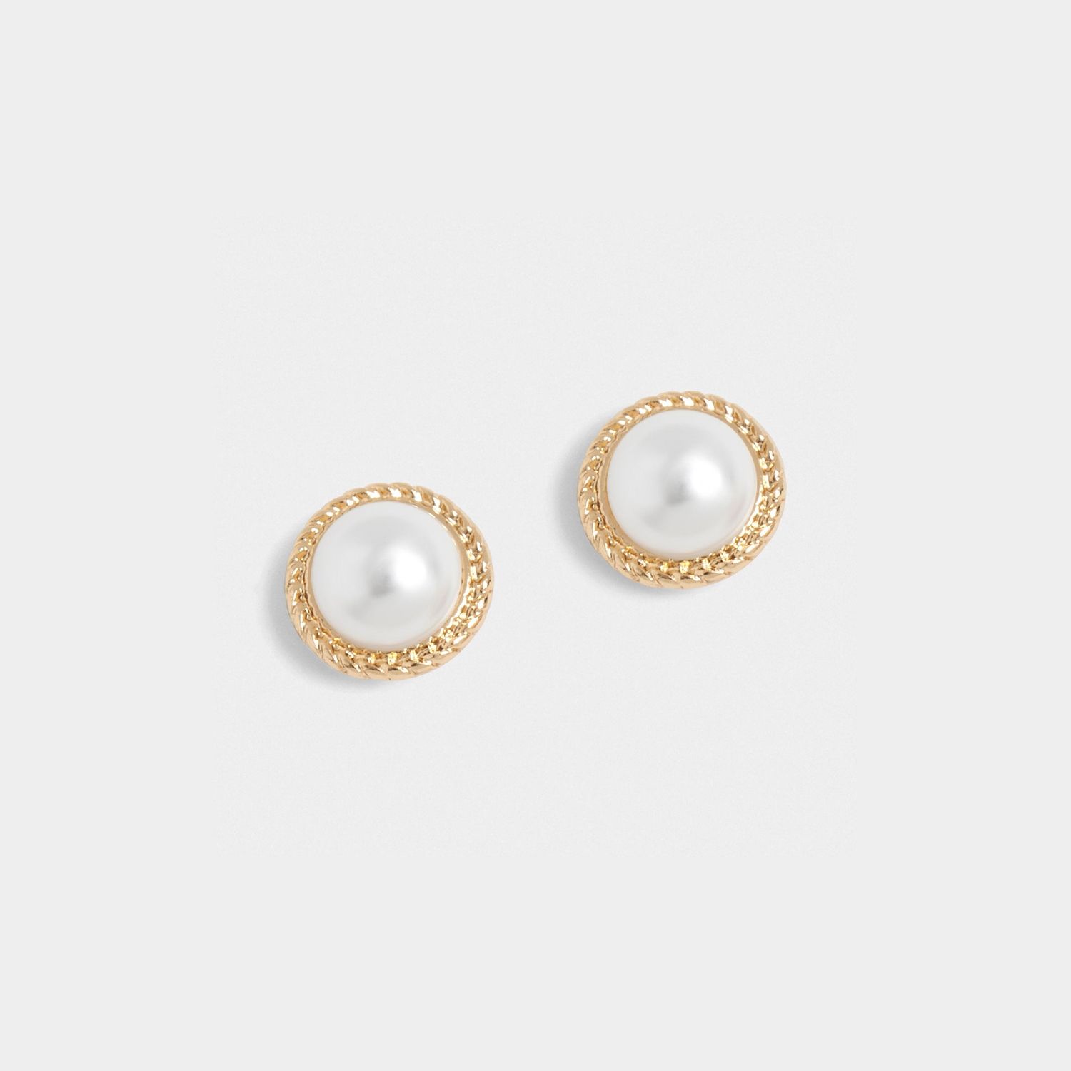 Whispers - Earrings Rope Pearl - Gold