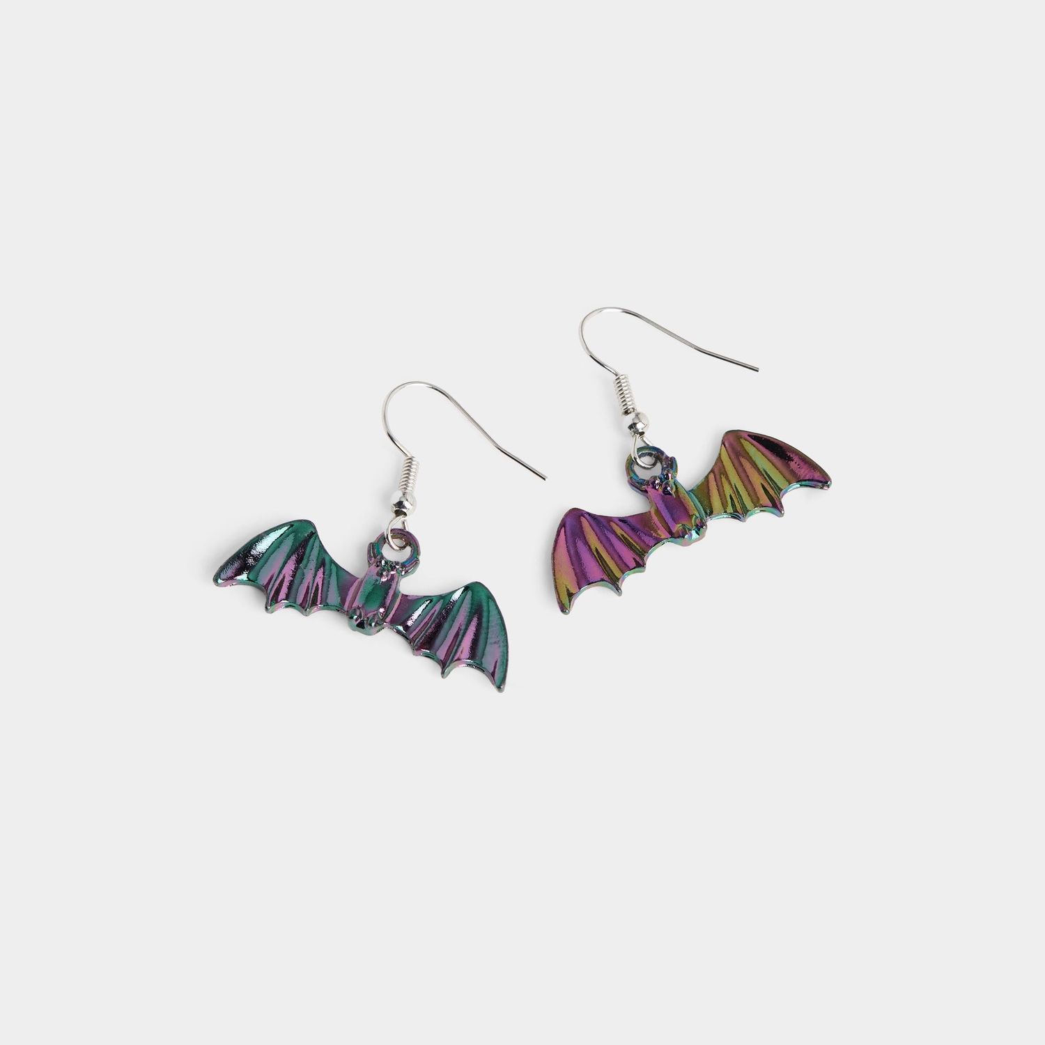 Whispers - Iridescent Bat Earrings