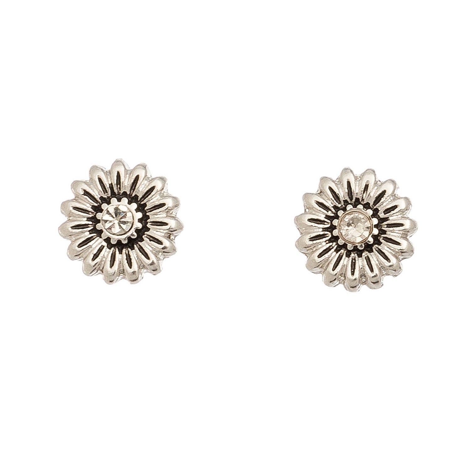 Ear Sense - Flower Earrings - Silver