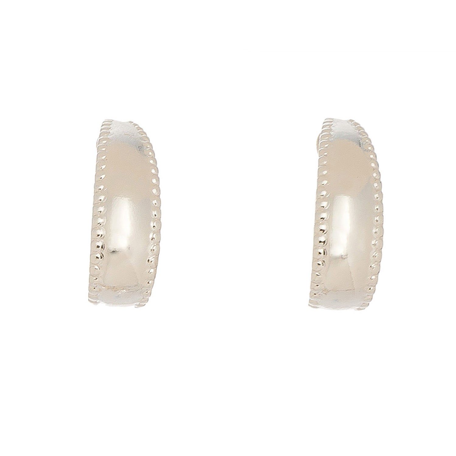 Ear Sense - J Hoop Earrings - Silver
